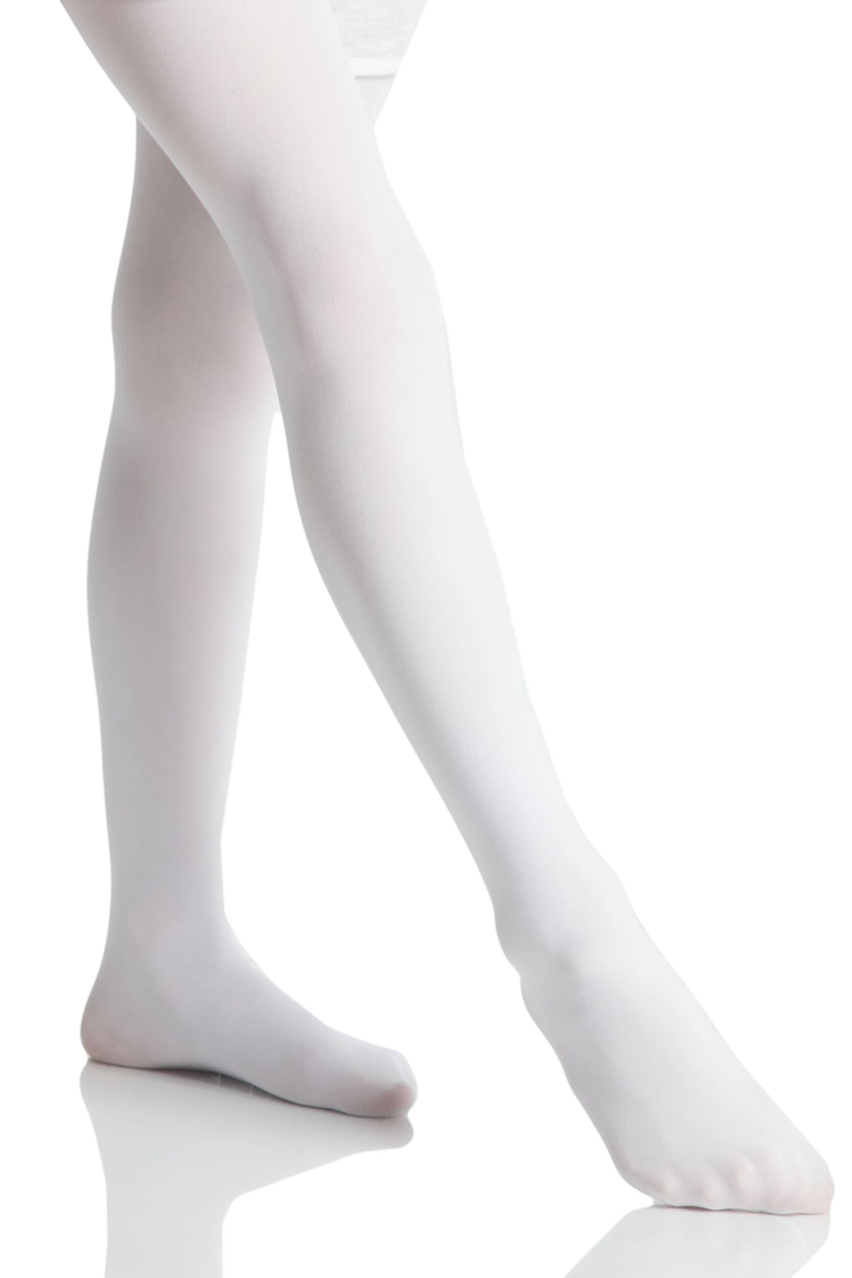Image of Girls 1 Pair Silky Ballet Foot Tights