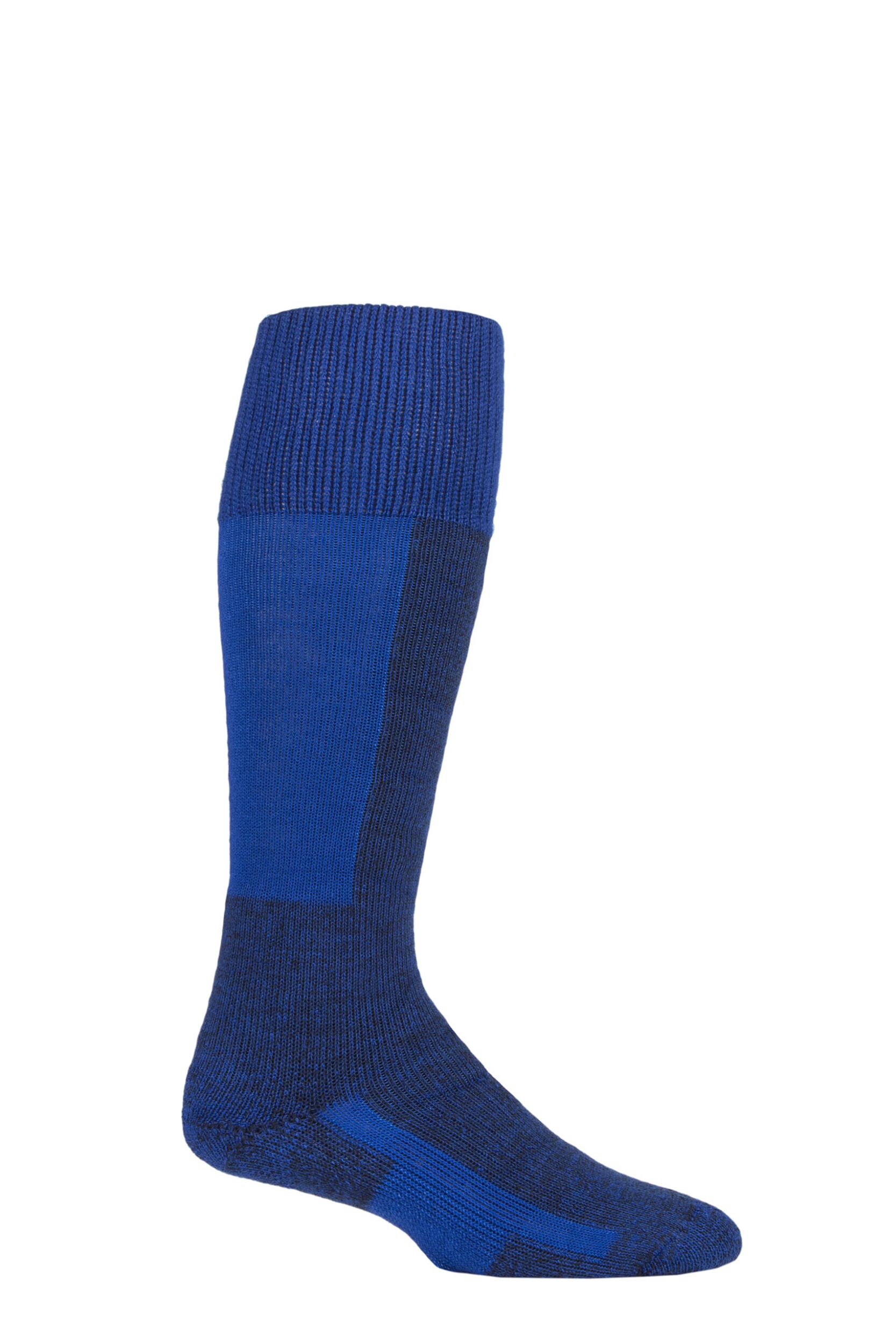 Mens and Women's 1 Pair Thorlos Ski Thick Cushion Maximum Protection Socks With Wool Laser Blue 13