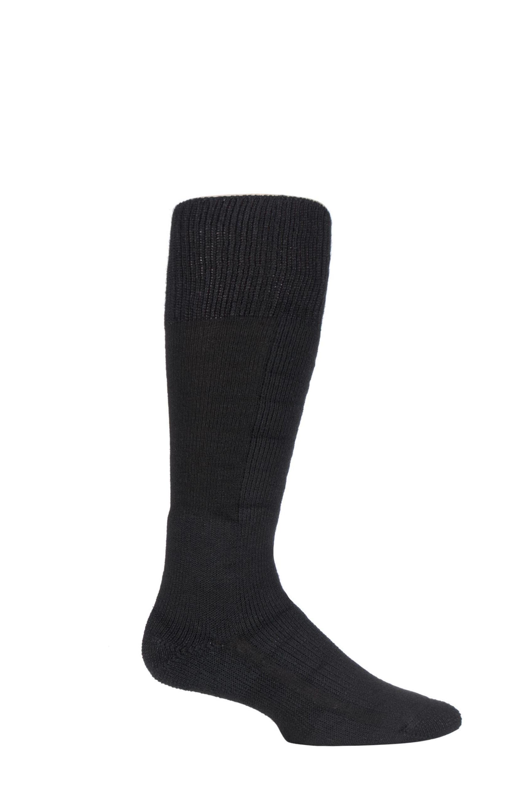 1 Pair Black Ski Thick Cushion Maximum Protection Socks With Wool Unisex 8.5-12 Unisex - Thorlos