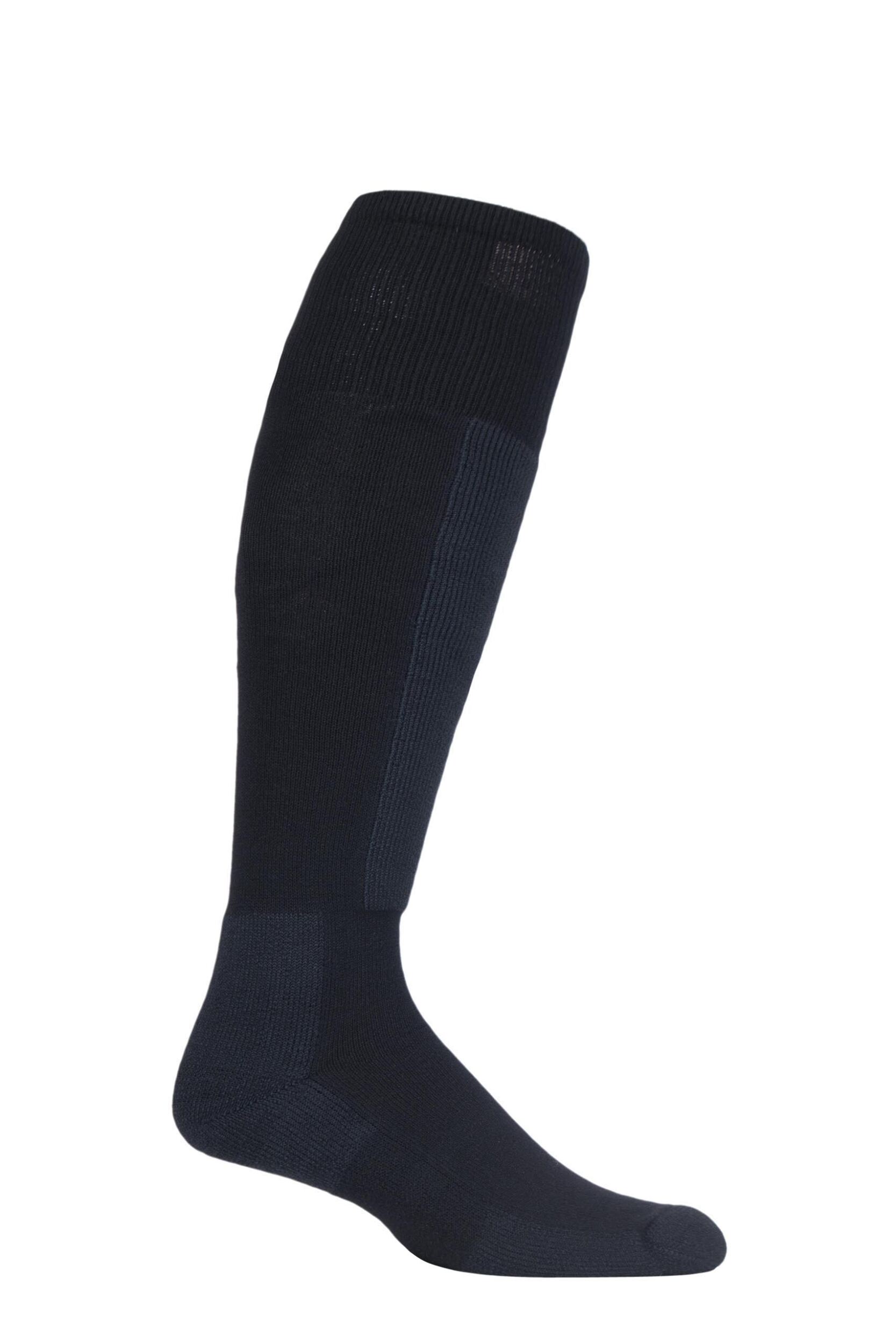 1 Pack Black Lightweight Ski Socks Unisex 2.5-4.5 Unisex - Thorlos