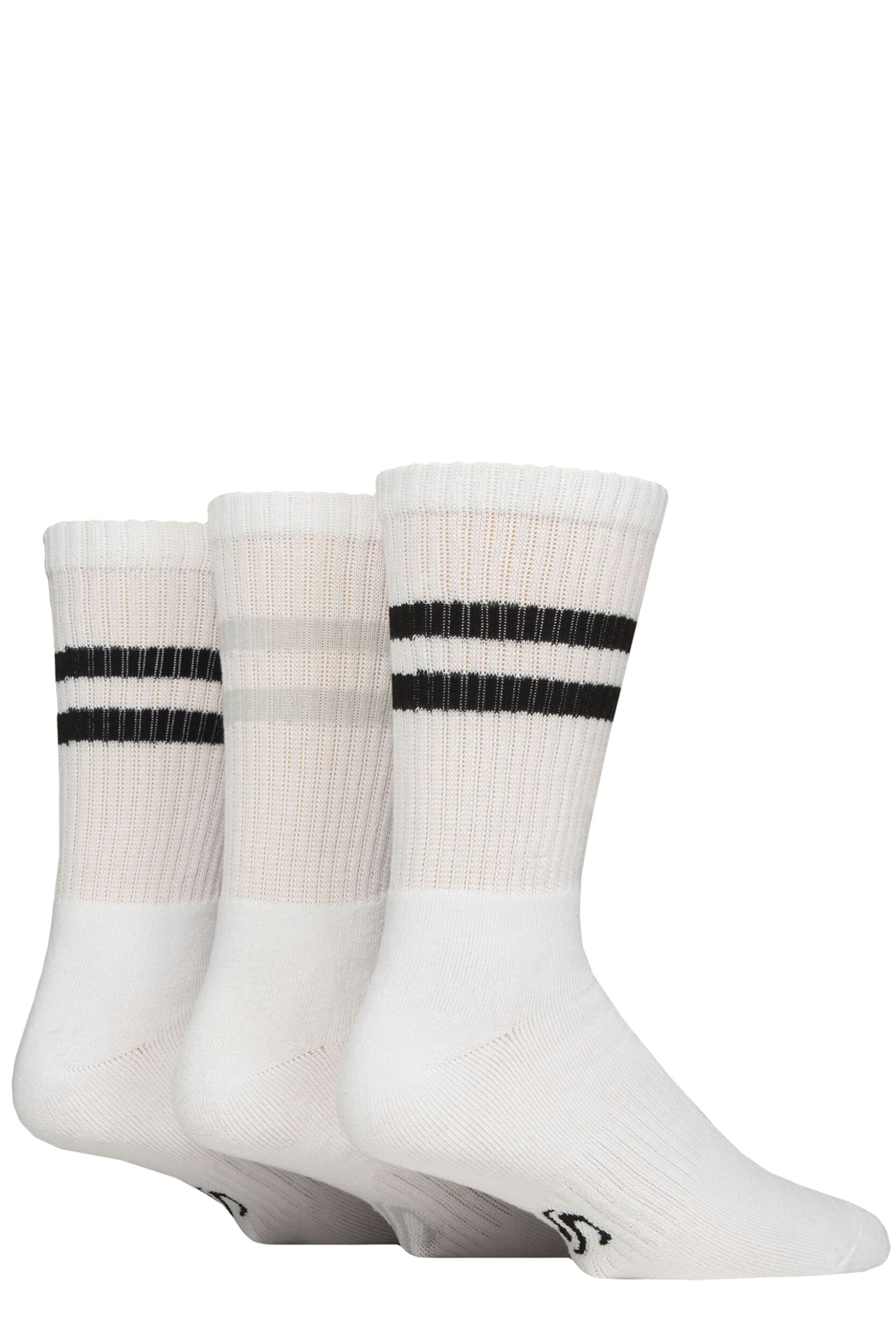 Mens 3 Pair SOCKSHOP Performance Leisure Socks White 7-11 Mens