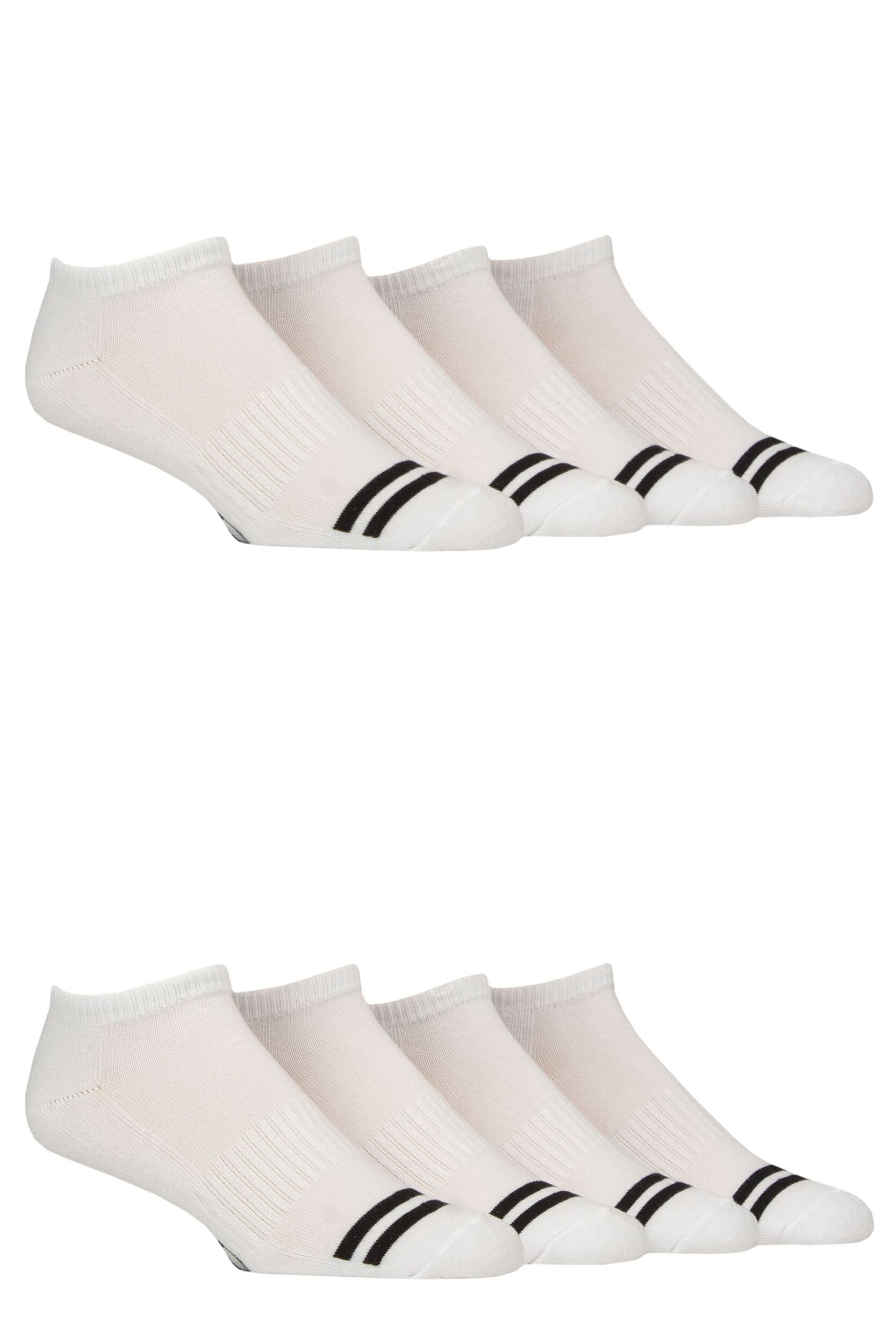 Mens 8 Pair SOCKSHOP Sport and Leisure Trainer Socks White 7-11 Mens