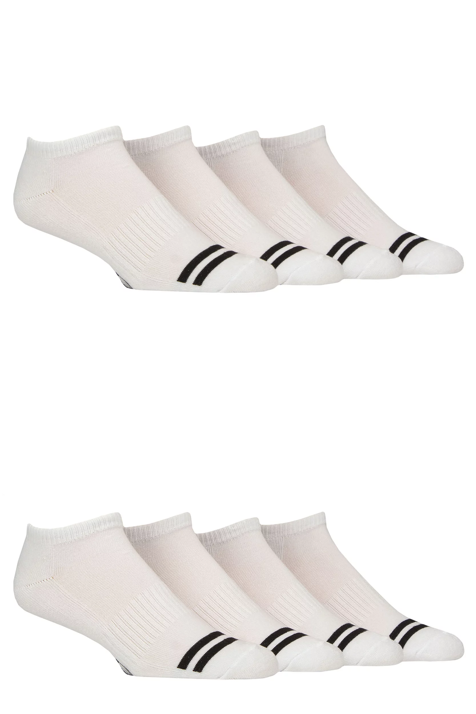 Mens 8 Pair SOCKSHOP Sport and Leisure Trainer Socks White 7-11 Mens