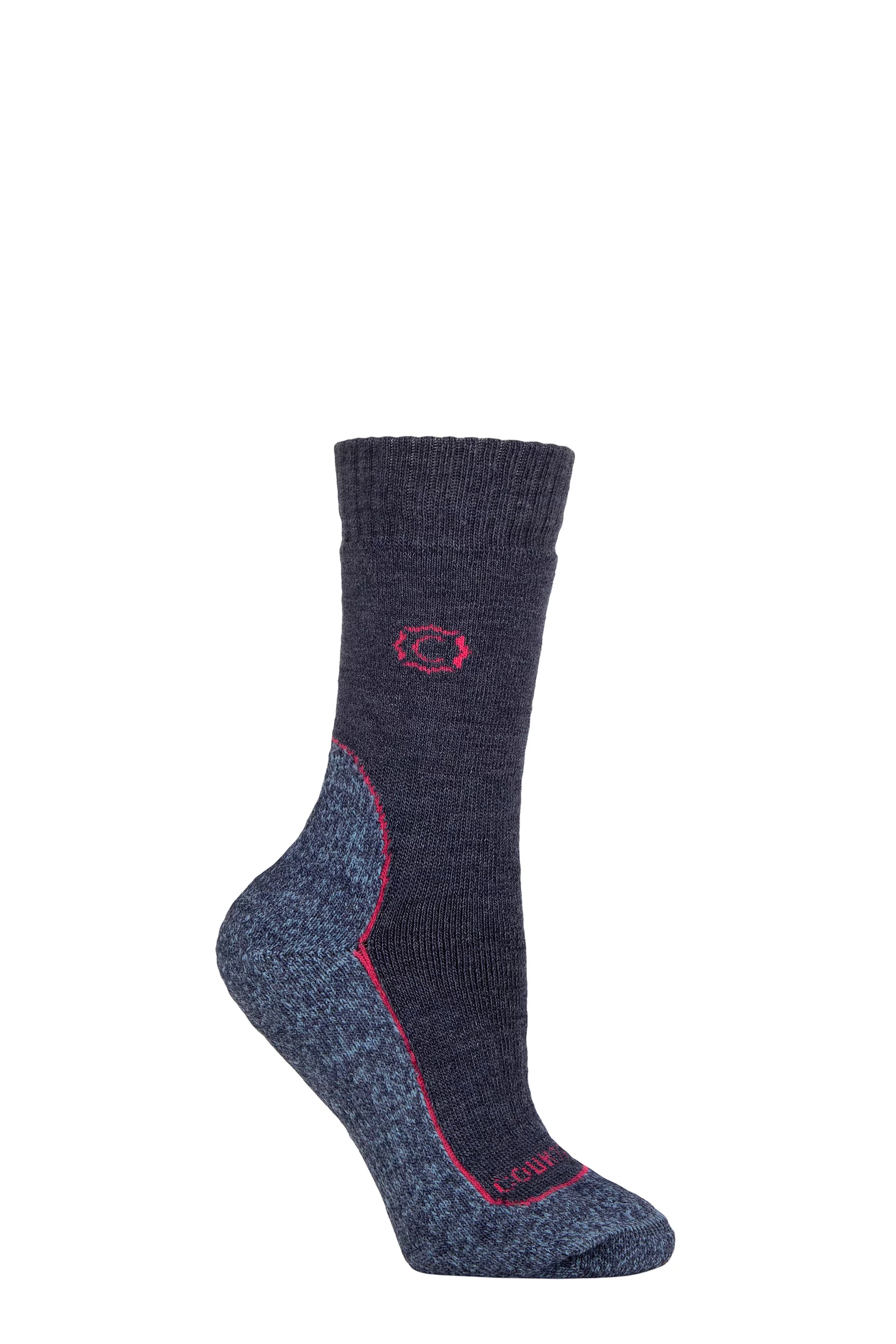 Women's 1 Pair Country Pursuit Ridgeway Walker Wool Boot Socks Denim 4