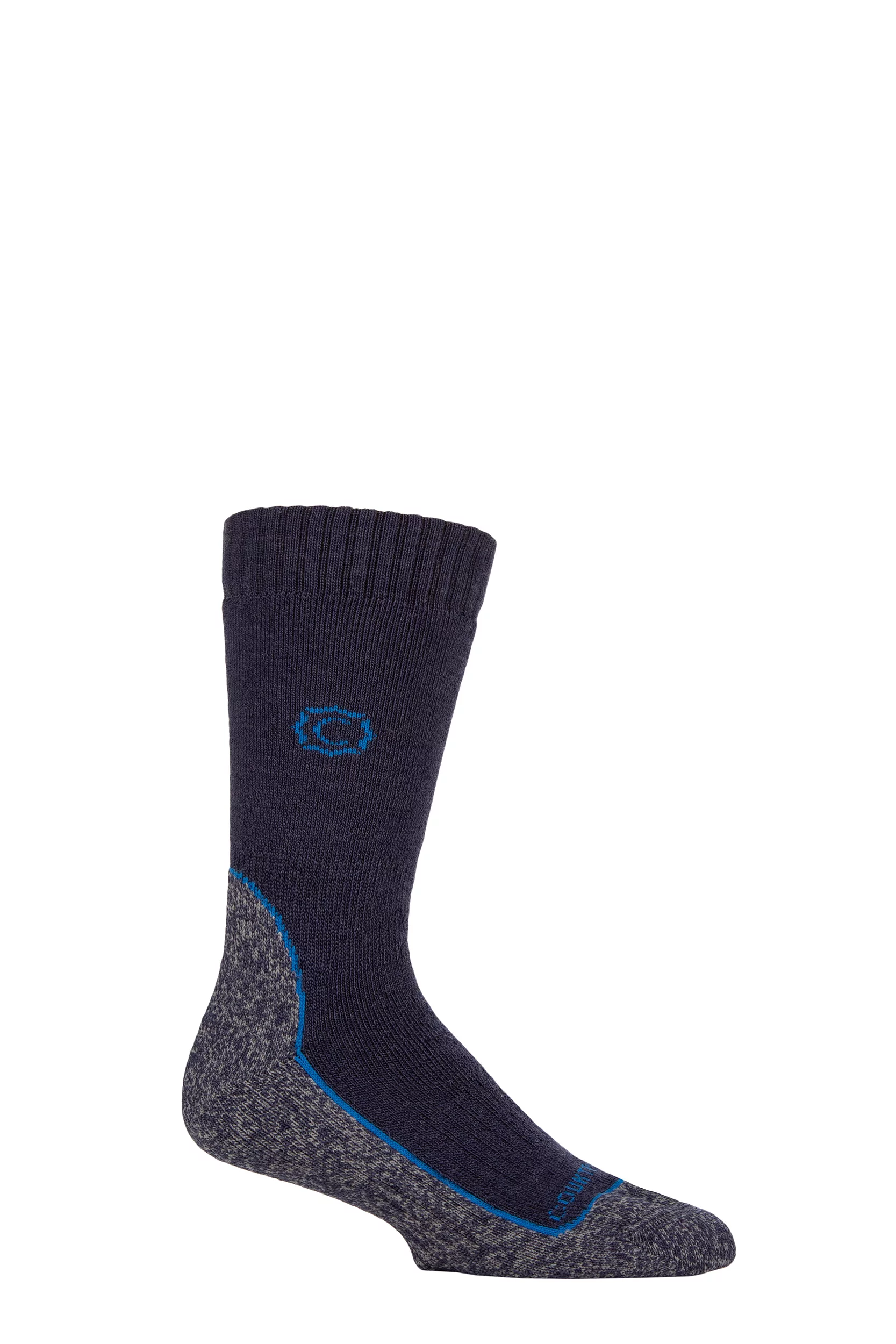 Mens 1 Pair Country Pursuit Ridgeway Walker Wool Boot Socks Denim 6