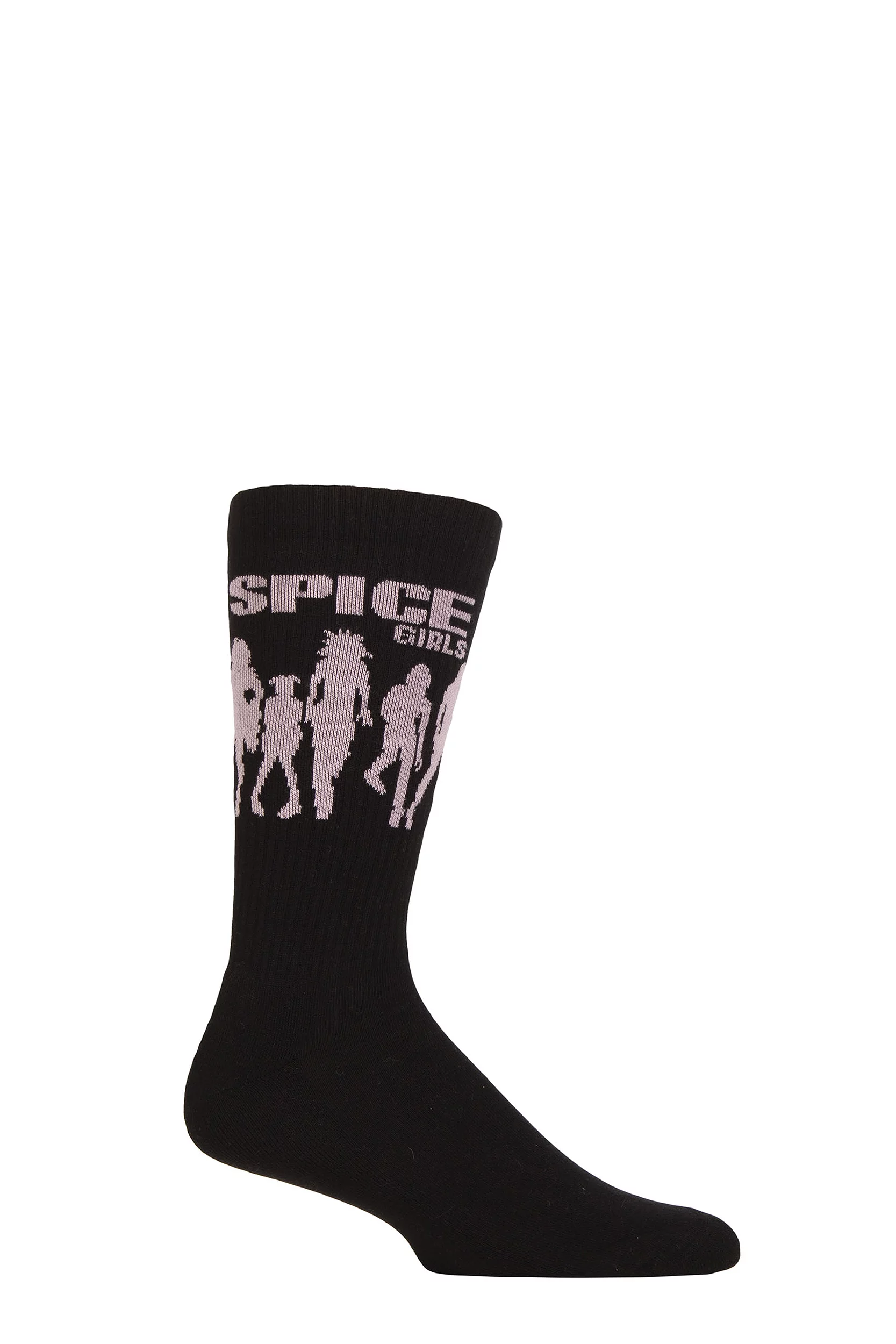 SOCKSHOP Music Collection 1 Pair The Spice Girls Cotton Socks Silhouette Black