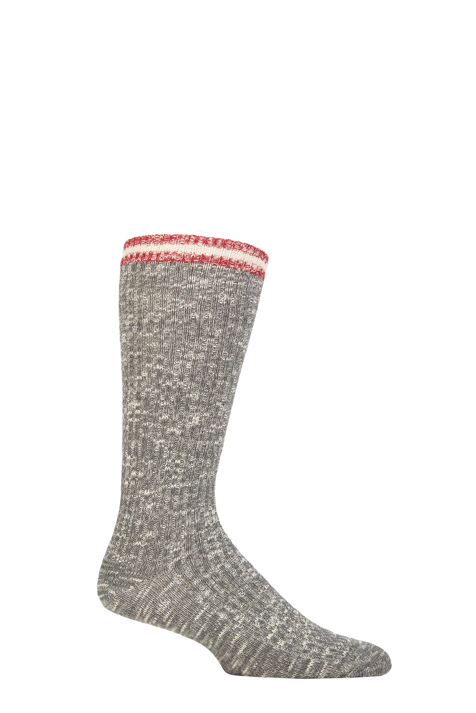 Mens 1 Pair Thought Phillip Organic Cotton Fleck Socks Grey Marle 7