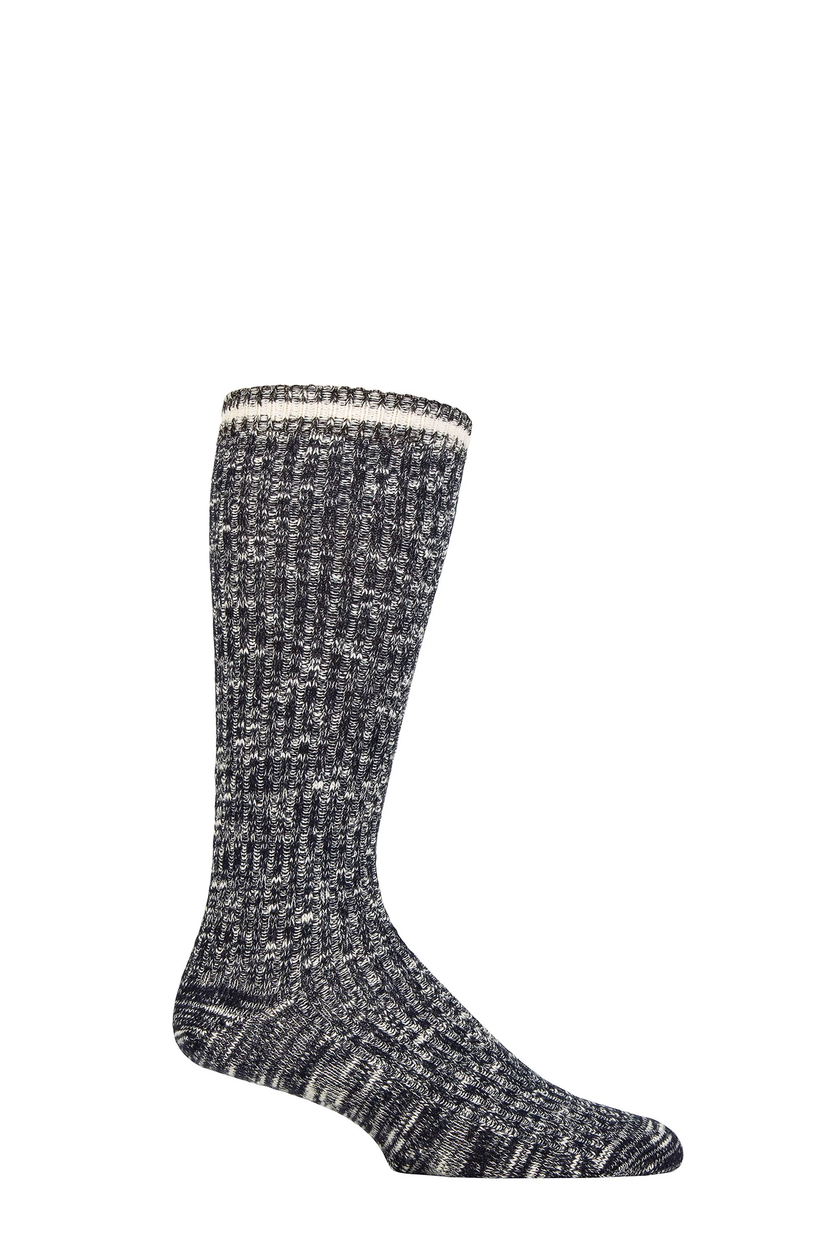 Mens 1 Pair Thought Phillip Organic Cotton Fleck Socks Navy 7