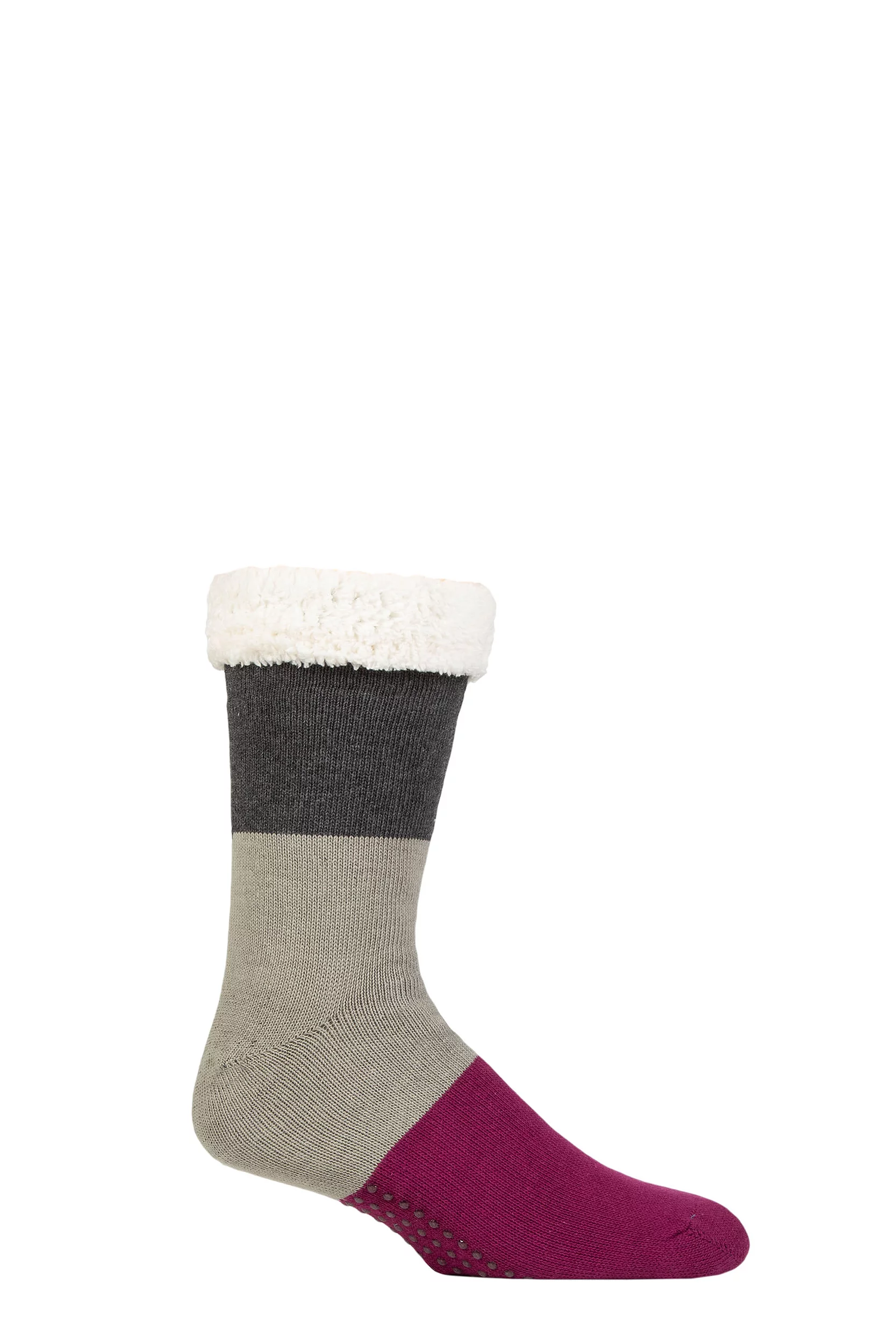 Mens 1 Pair Thought Orion Organic Cotton Cabin Socks Dark Grey Marle 7