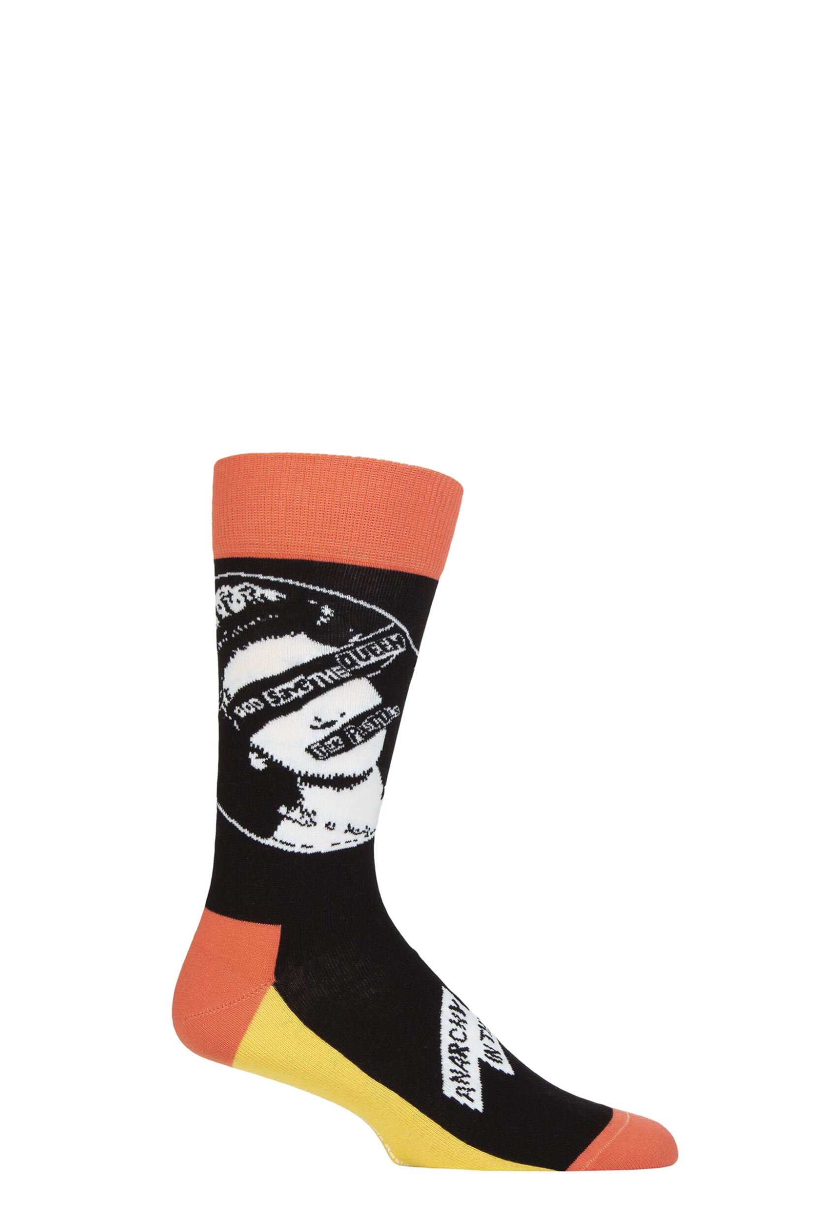 SOCKSHOP Music Collection 1 Pair The Sex Pistols Cotton Socks God Save The Queen One Size