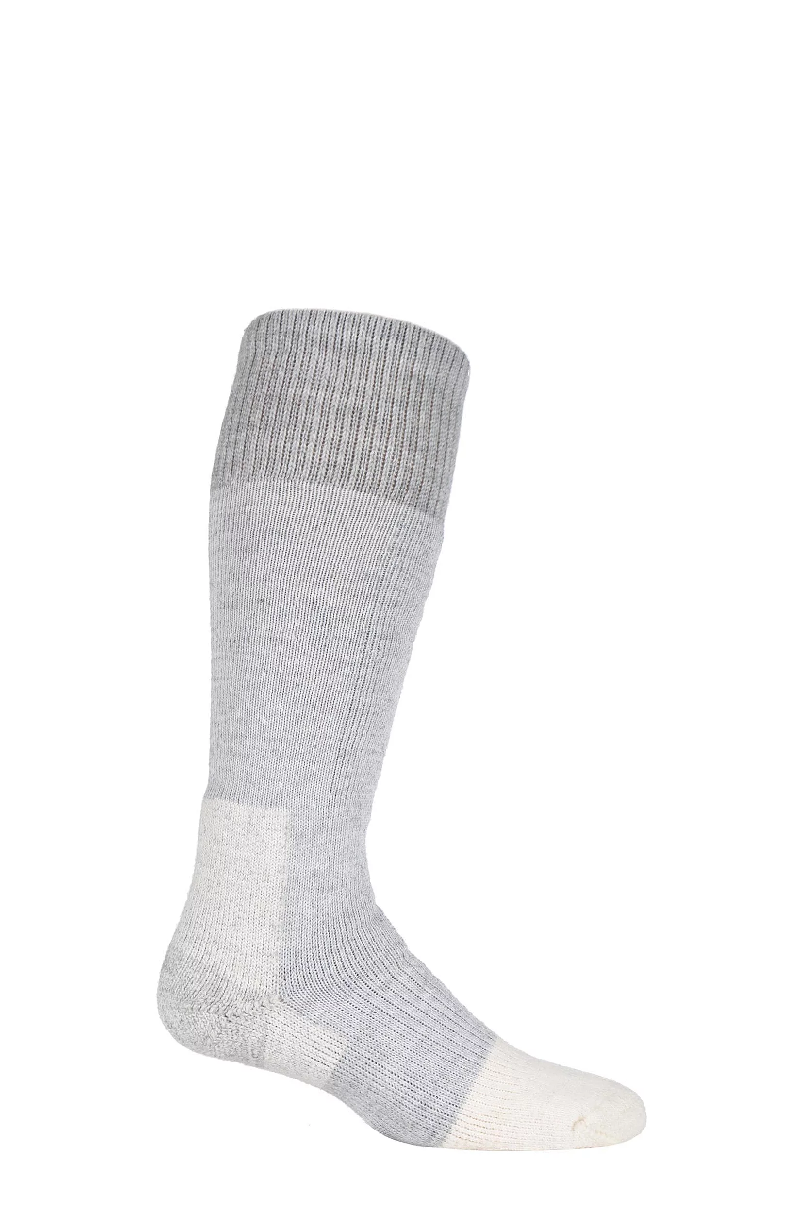 1 Pair Light Grey Mountaineering Thick Cushion Socks With Wool and Thorlon Unisex 5-8 Unisex - Thorlos
