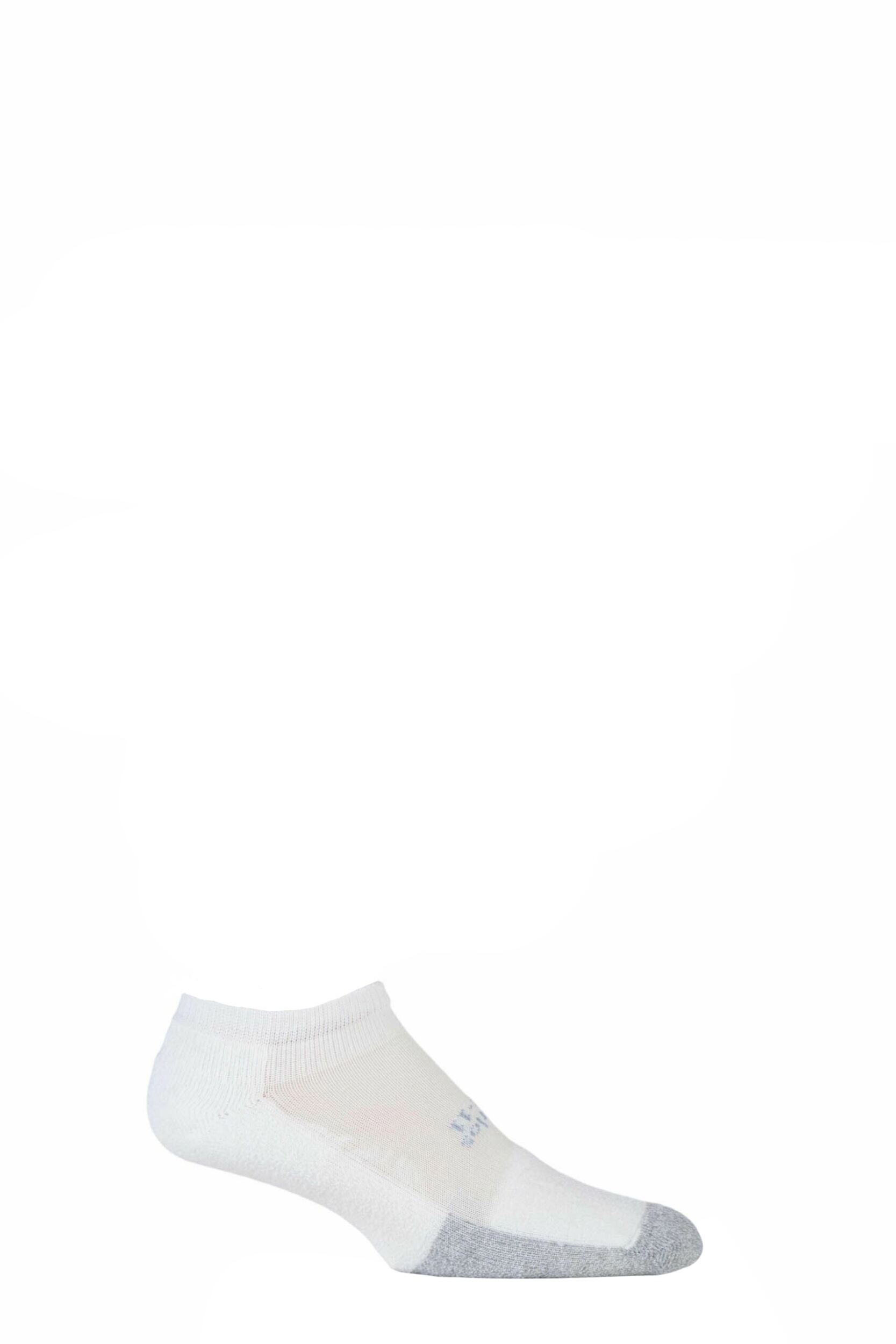 Mens and Women's 1 Pair Thorlos Lite Tennis Micro Mini Trainer Socks White  5.5-7.5