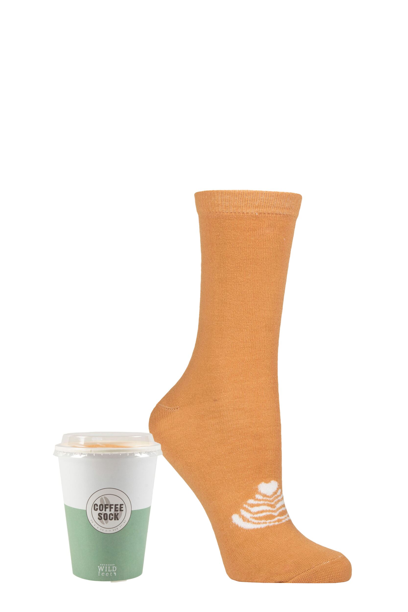 Women's 1 Pair SOCKSHOP Wildfeet 'Me Time' Gift Boxed Socks Coffee Cup 4-8