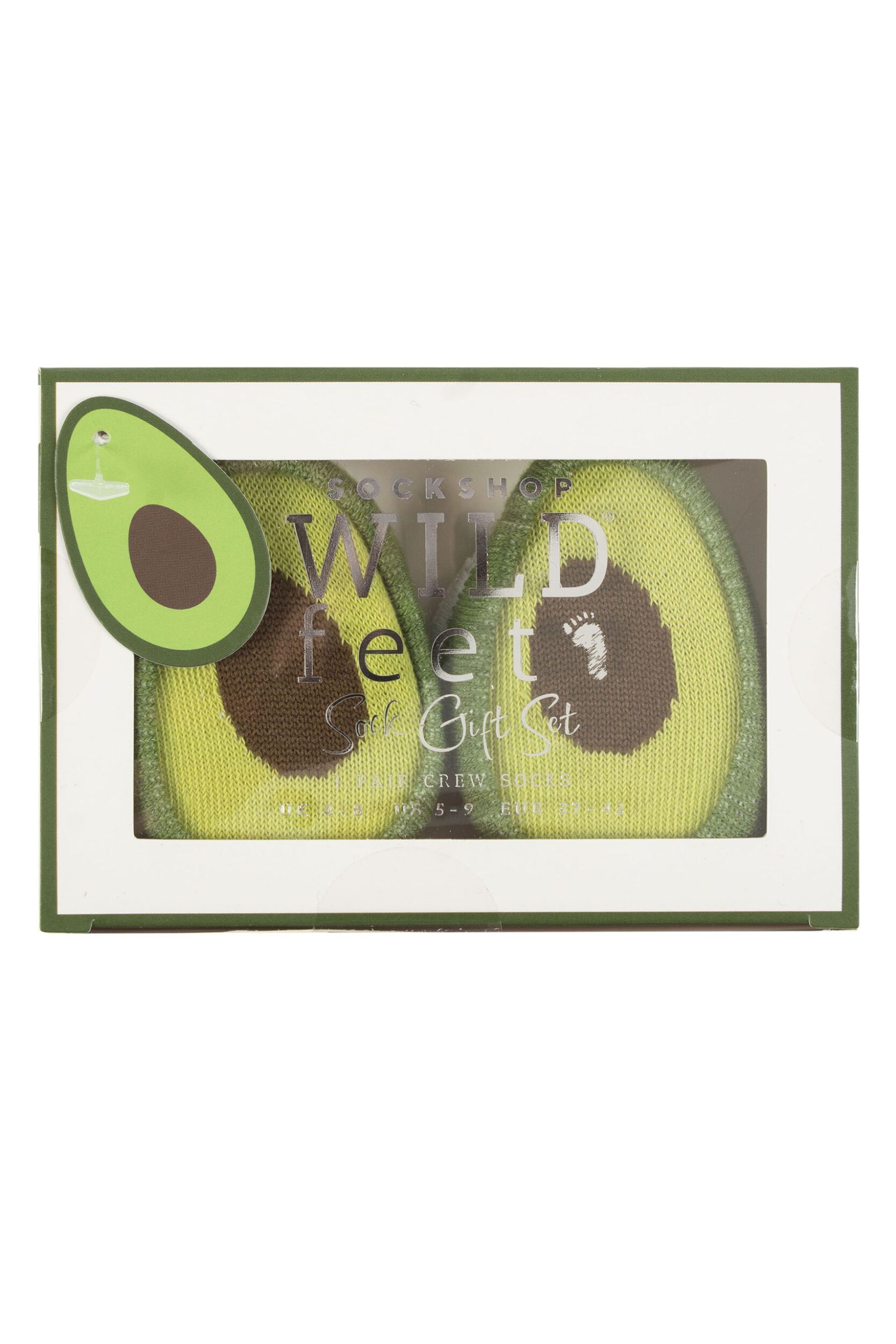 Women's 1 Pair SOCKSHOP Wildfeet 'Me Time' Gift Boxed Socks Avocado 4-8