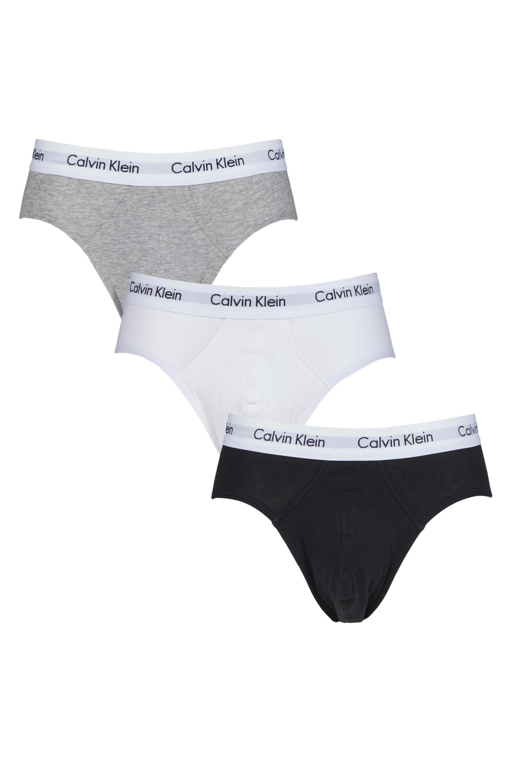 3 Pack Assorted Cotton Stretch Hip Briefs Men's Extra Large - Calvin Klein