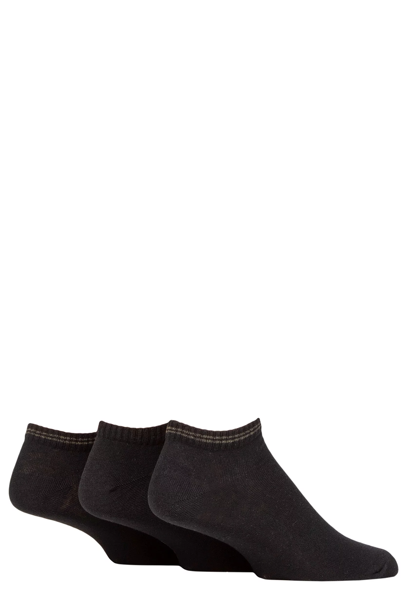 Mens 3 Pair SOCKSHOP TORE 100% Recycled Fashion Cotton Sports Trainer Socks Black 7-11 Mens