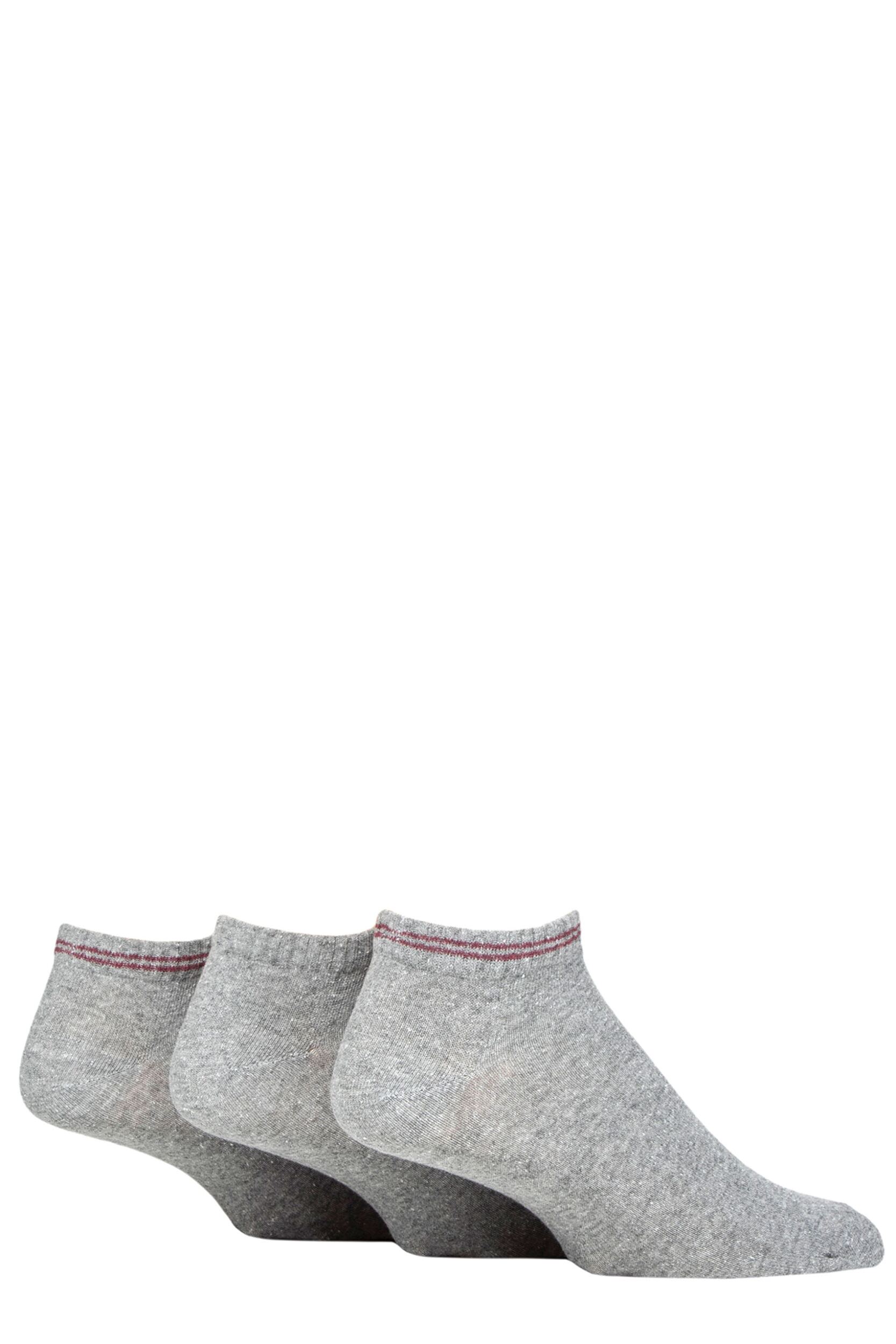 Mens 3 Pair SOCKSHOP TORE 100% Recycled Fashion Cotton Sports Trainer Socks Grey 7-11 Mens