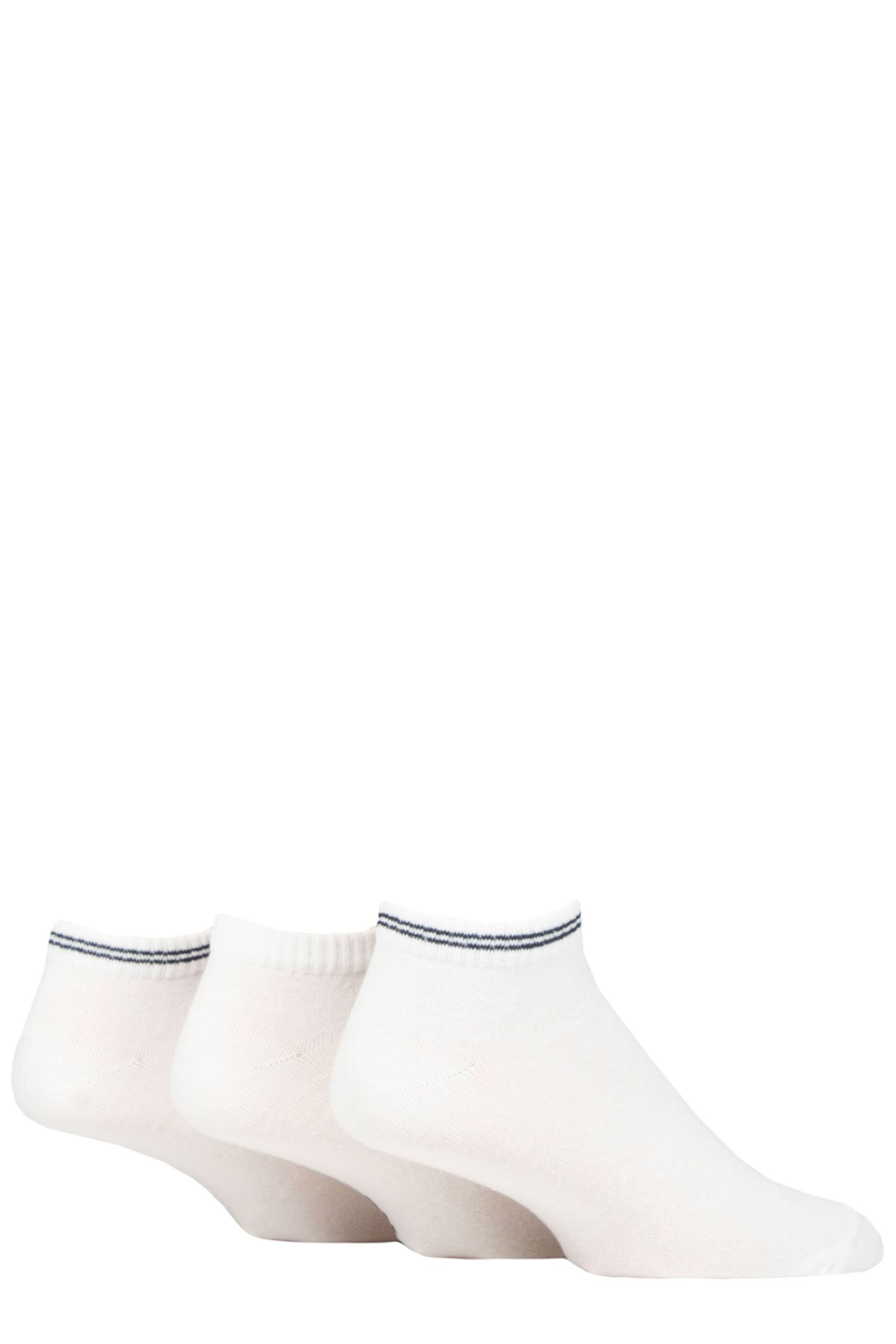 Mens 3 Pair SOCKSHOP TORE 100% Recycled Fashion Cotton Sports Trainer Socks White 7-11 Mens