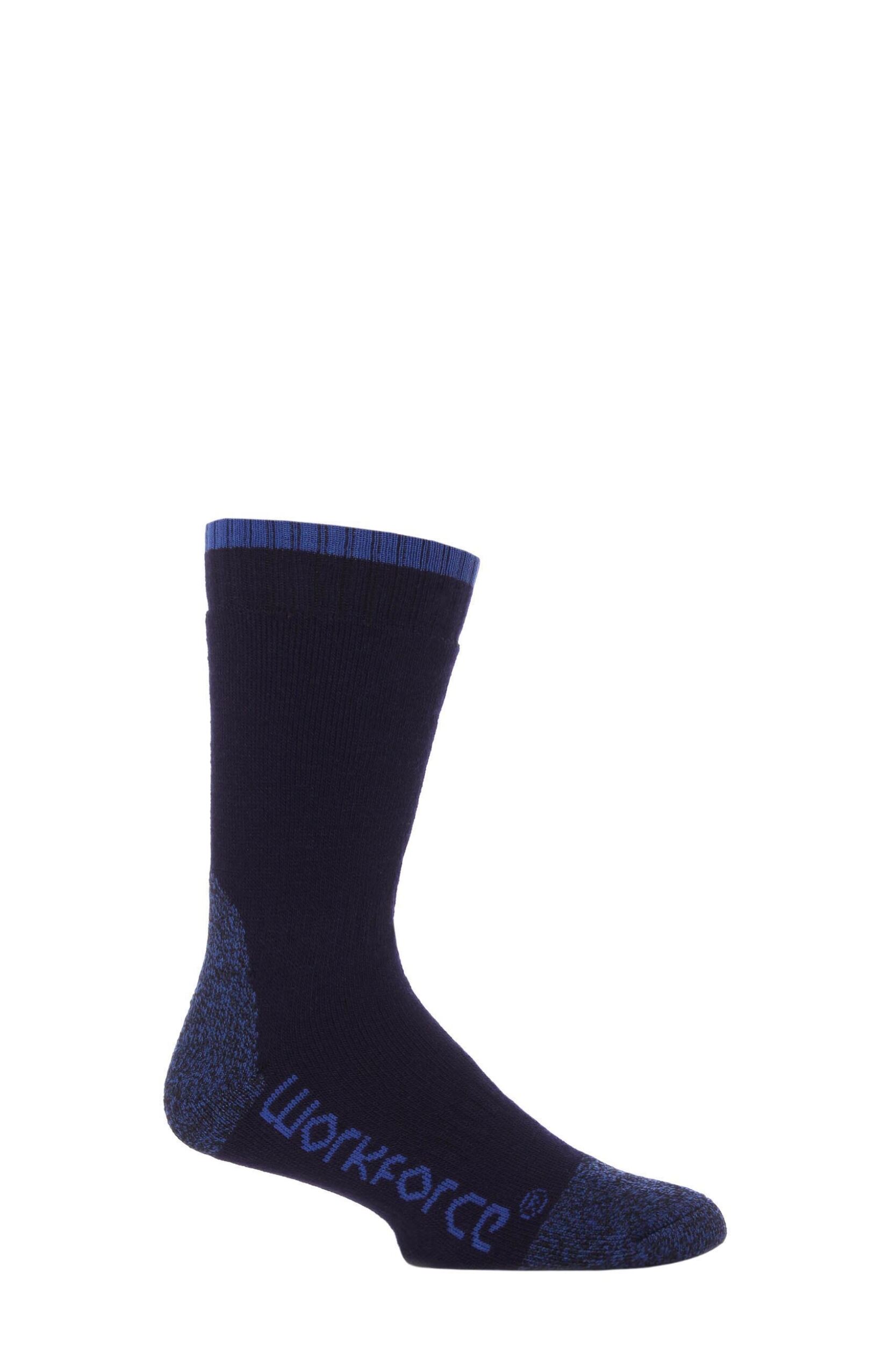 1 Pair Blue Steel Safety Socks Men's 7-11 Mens - Workforce