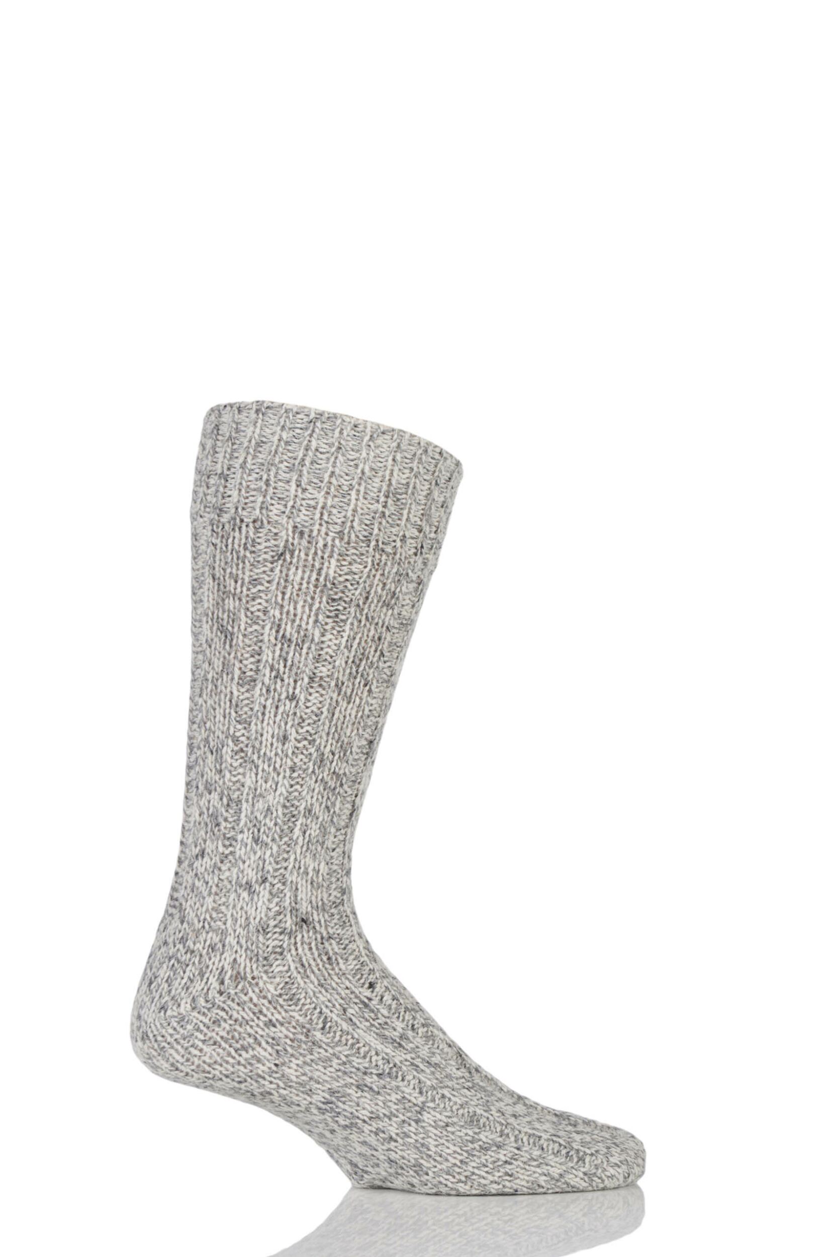 1 Pair Grey Wool Rich Heavy Walking Boot Socks Men's 6-11 Mens - Workforce