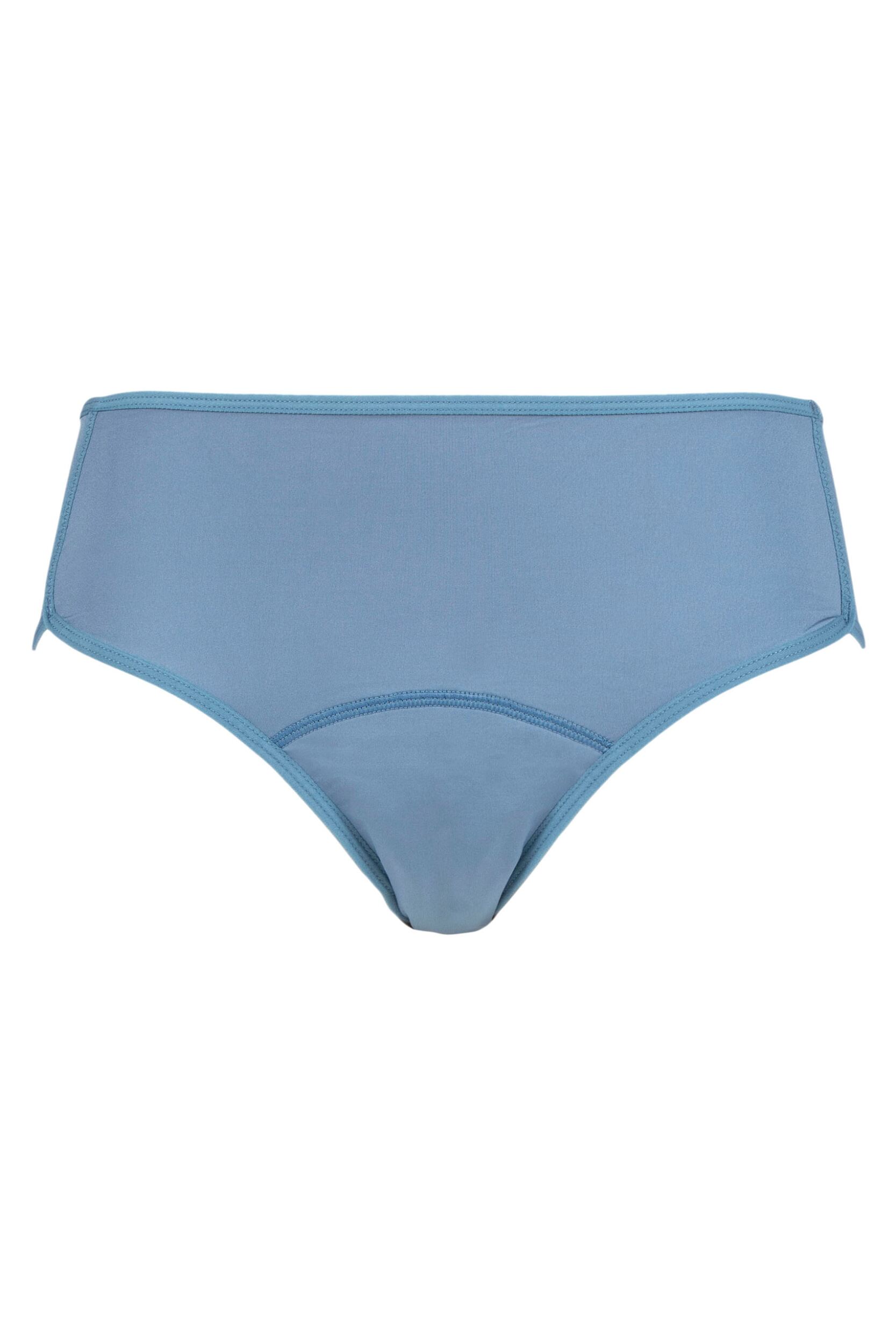 Women's 1 Pack Love Luna Period Midi Briefs Chambray 14-16 Ladies