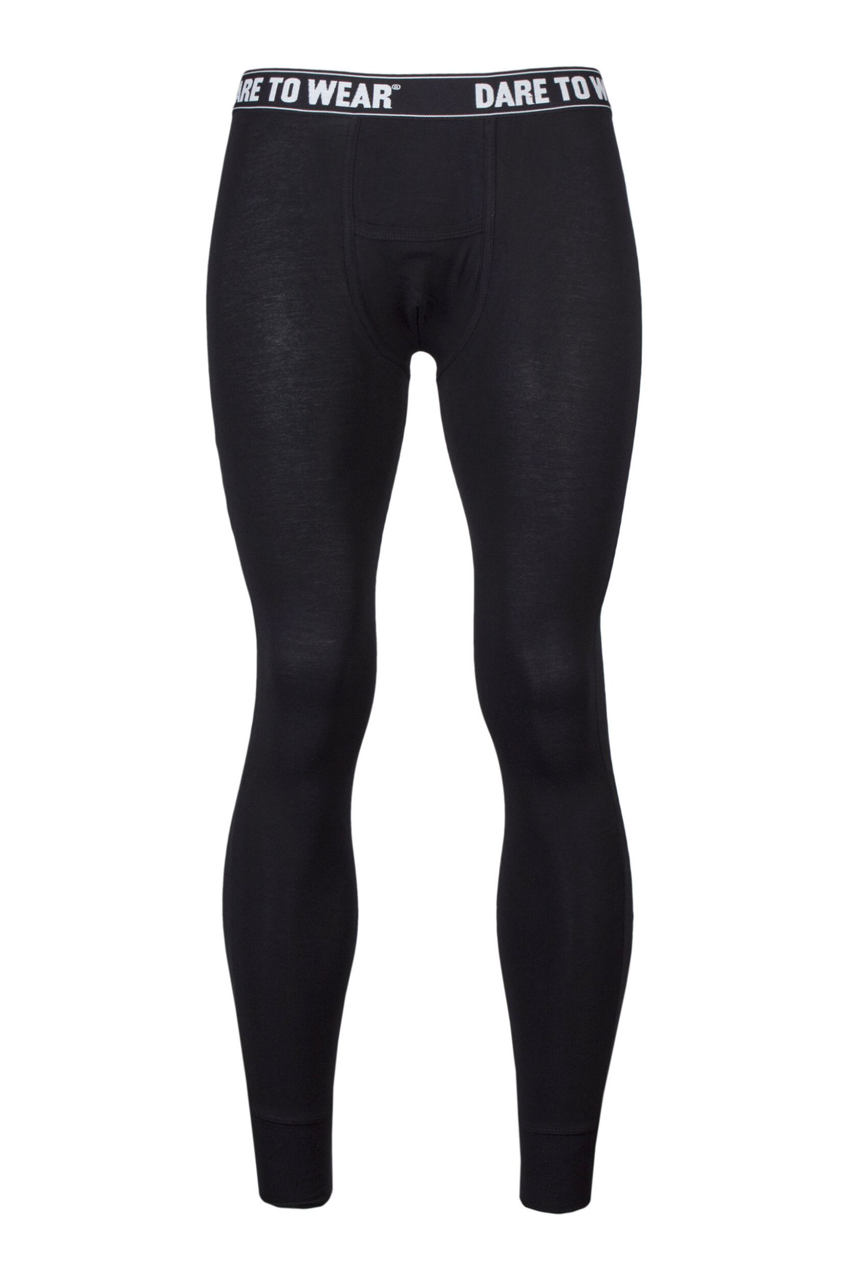 Mens 1 Pack SOCKSHOP Dare to Wear Lightweight Long Johns Black Small