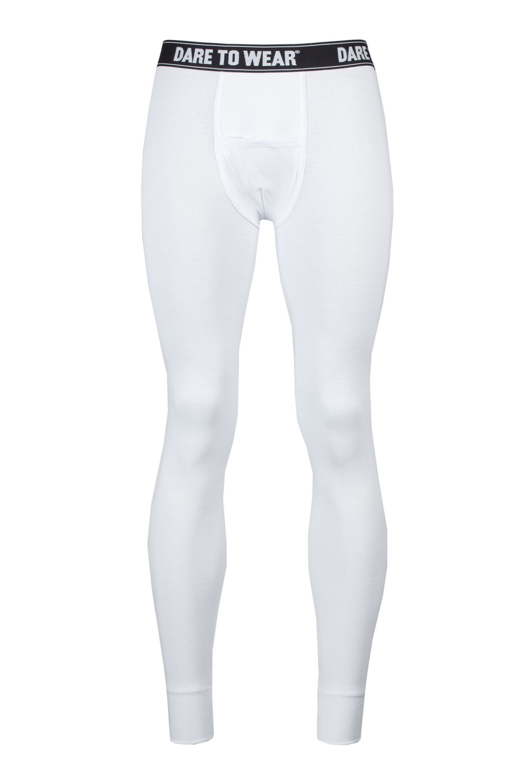 Mens 1 Pack SOCKSHOP Dare to Wear Lightweight Long Johns White Large