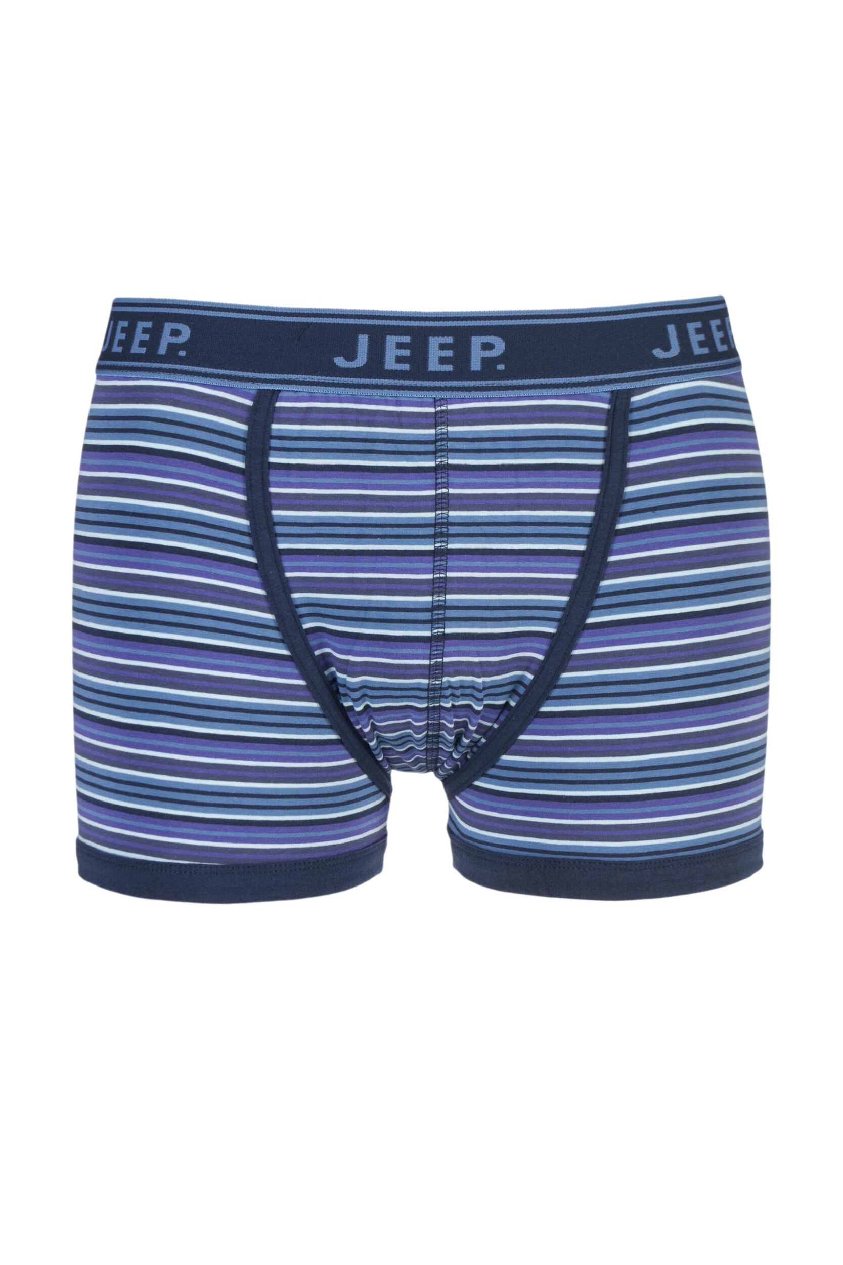 1 Pack Blue Spirit Cotton Fine Stripe Trunks In Blue Men's Small - Jeep
