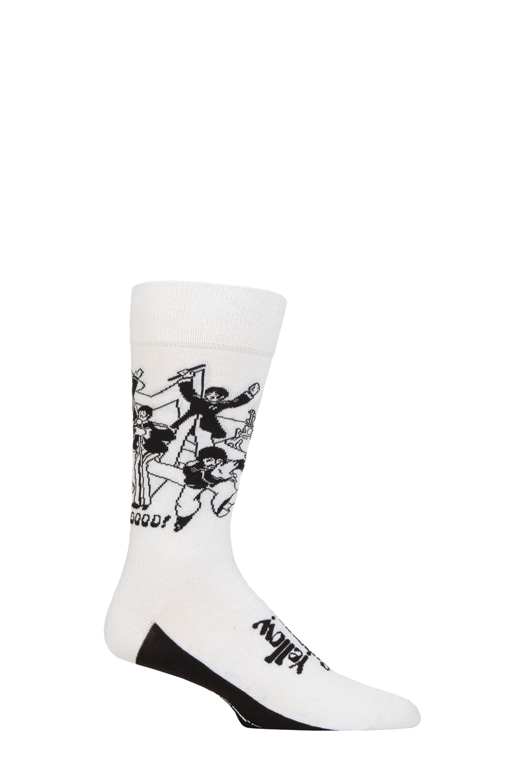 SOCKSHOP Music Collection 1 Pair The Beatles Cotton Socks Good V Evil 7-11 Unisex