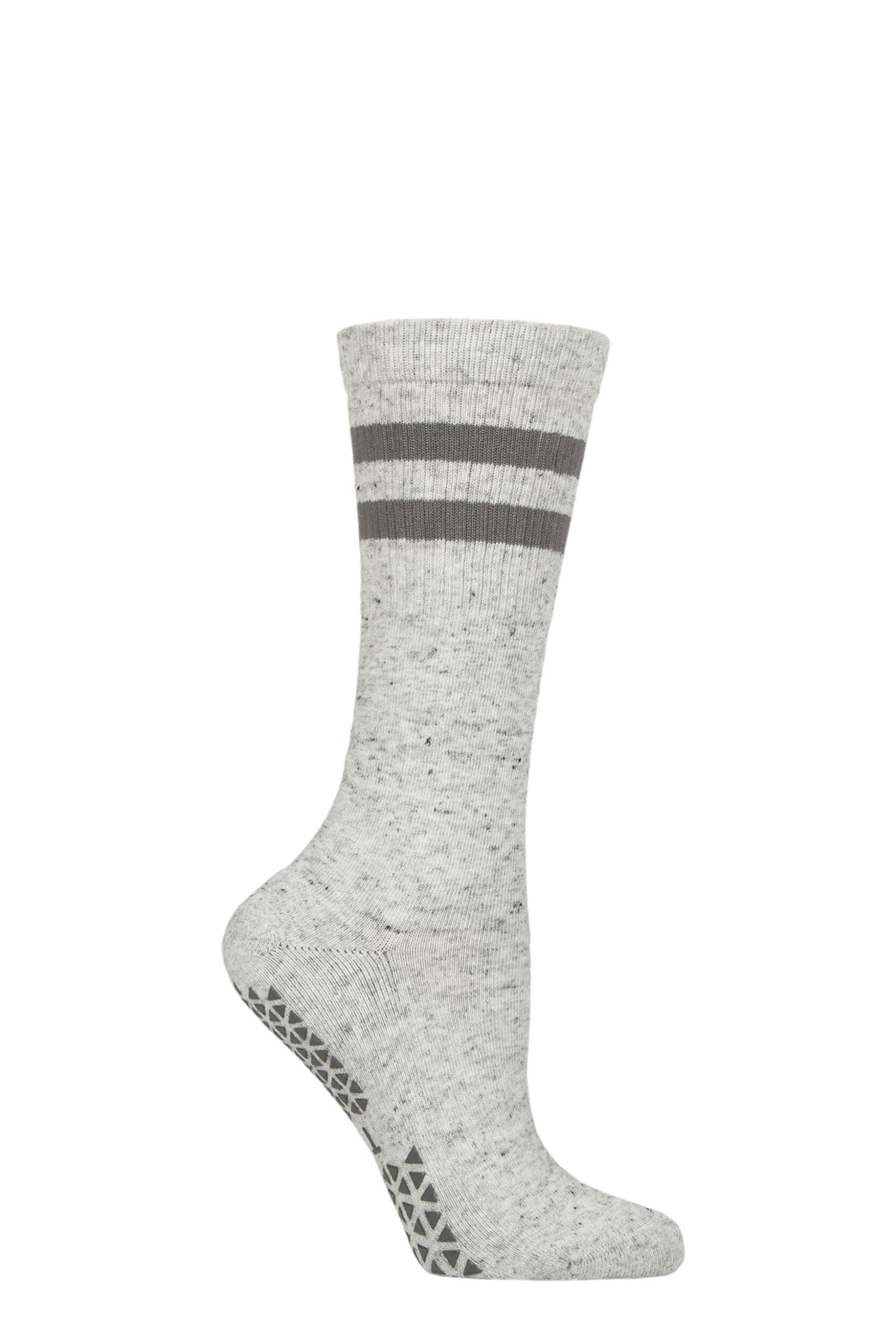Women's 1 Pair Tavi Noir Kai Grip Socks Light Grey 3-5.5 Ladies