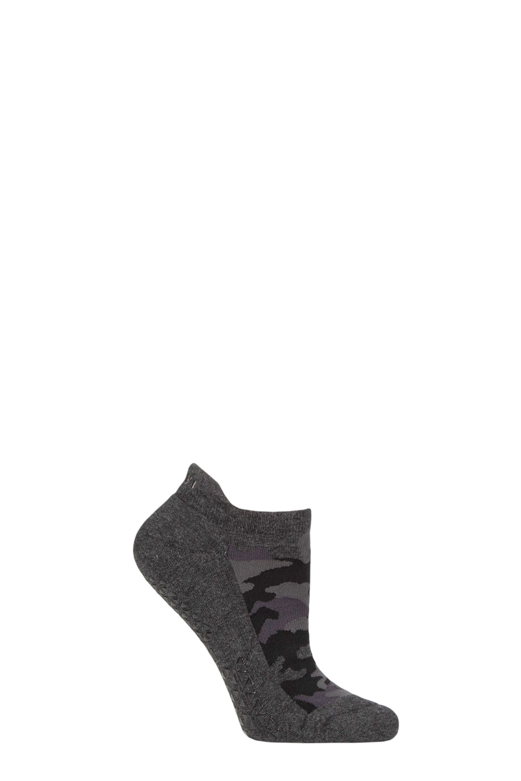 Women's 1 Pair Tavi Noir Savvy Organic Cotton Low Rise Yoga Socks with Grip Hidden S