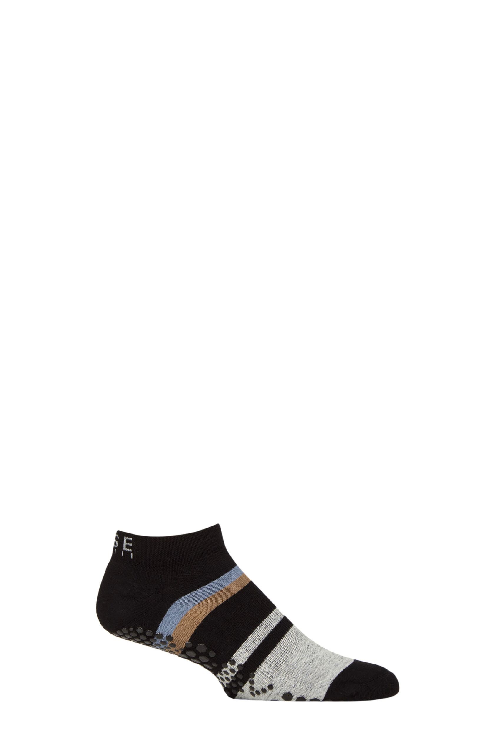 Mens 1 Pair Base 33 Grip Low Rise Socks Fjord Small