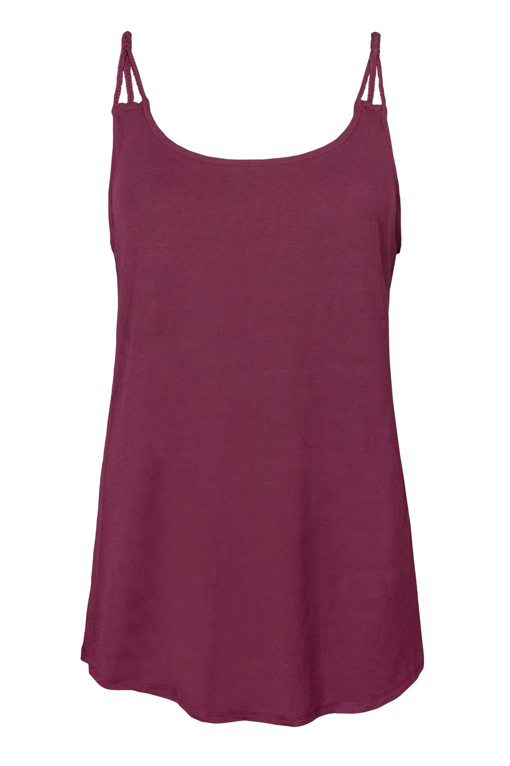Women's 1 Pack Tavi Noir Braided Strap Tank Top Garnet S