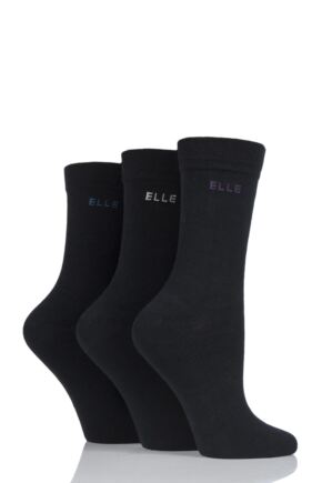 6 x Womens//Ladies Plain 100/% Cotton Socks size 4-6