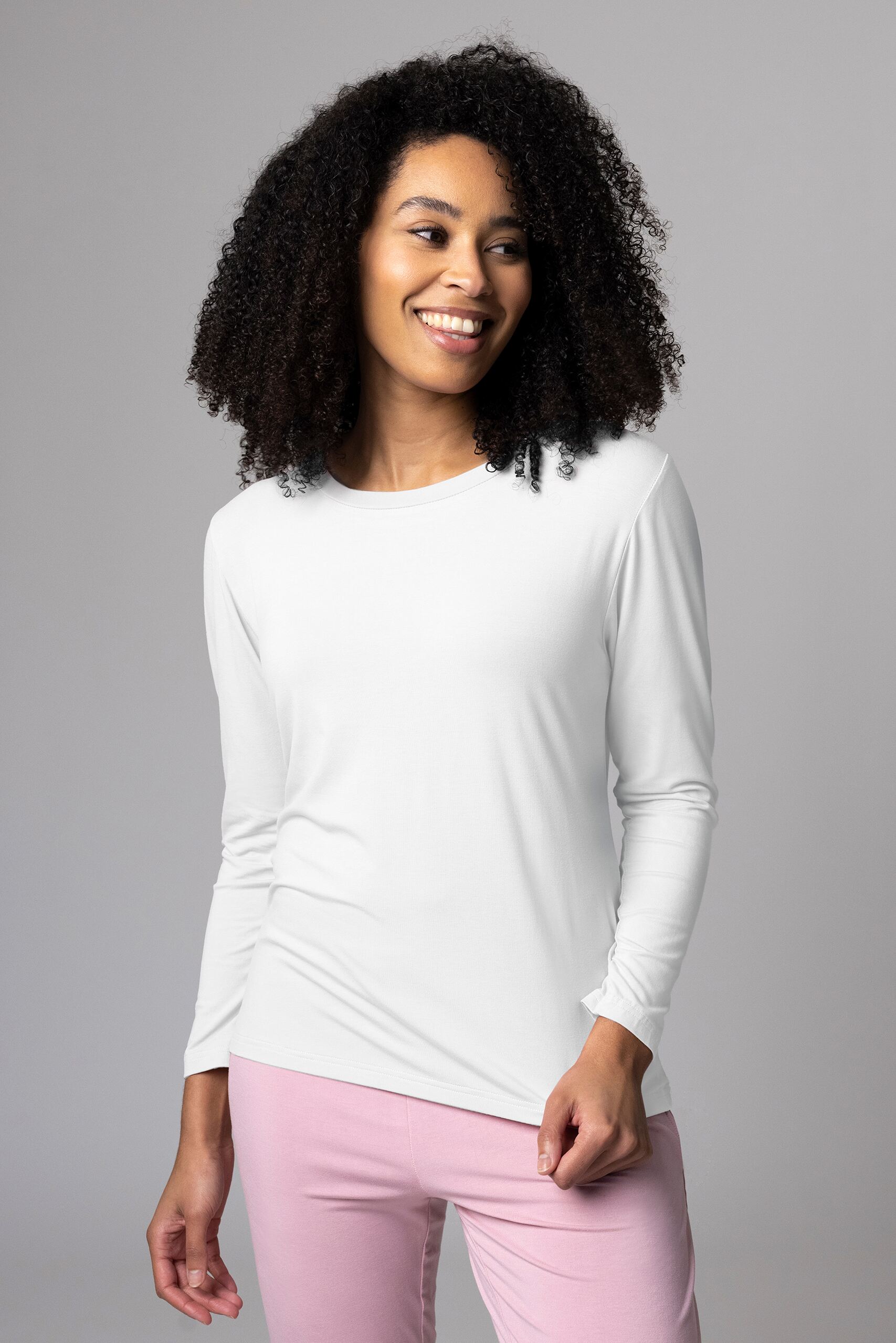 White Long Sleeved Top