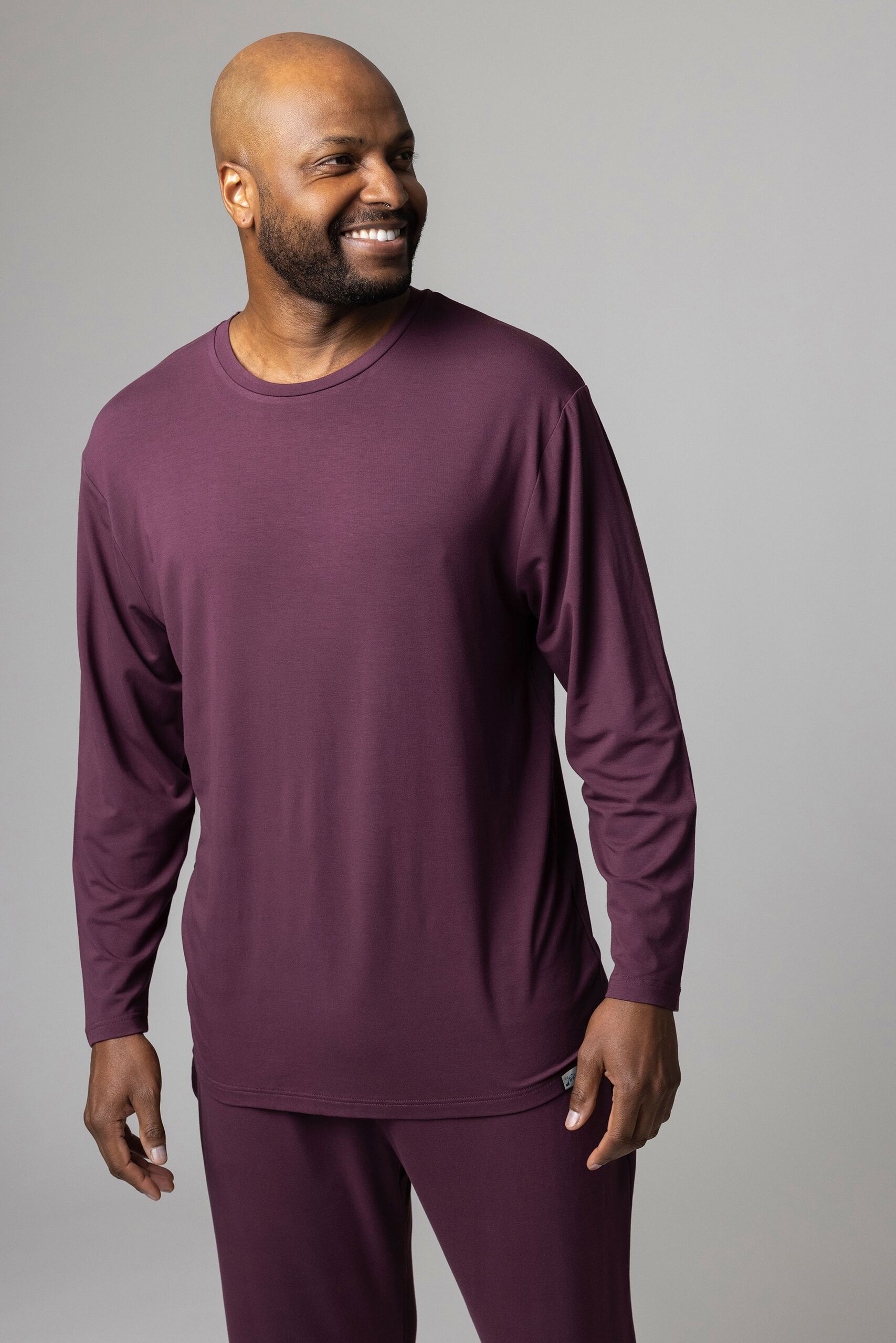 Burgundy Long Sleeved Top
