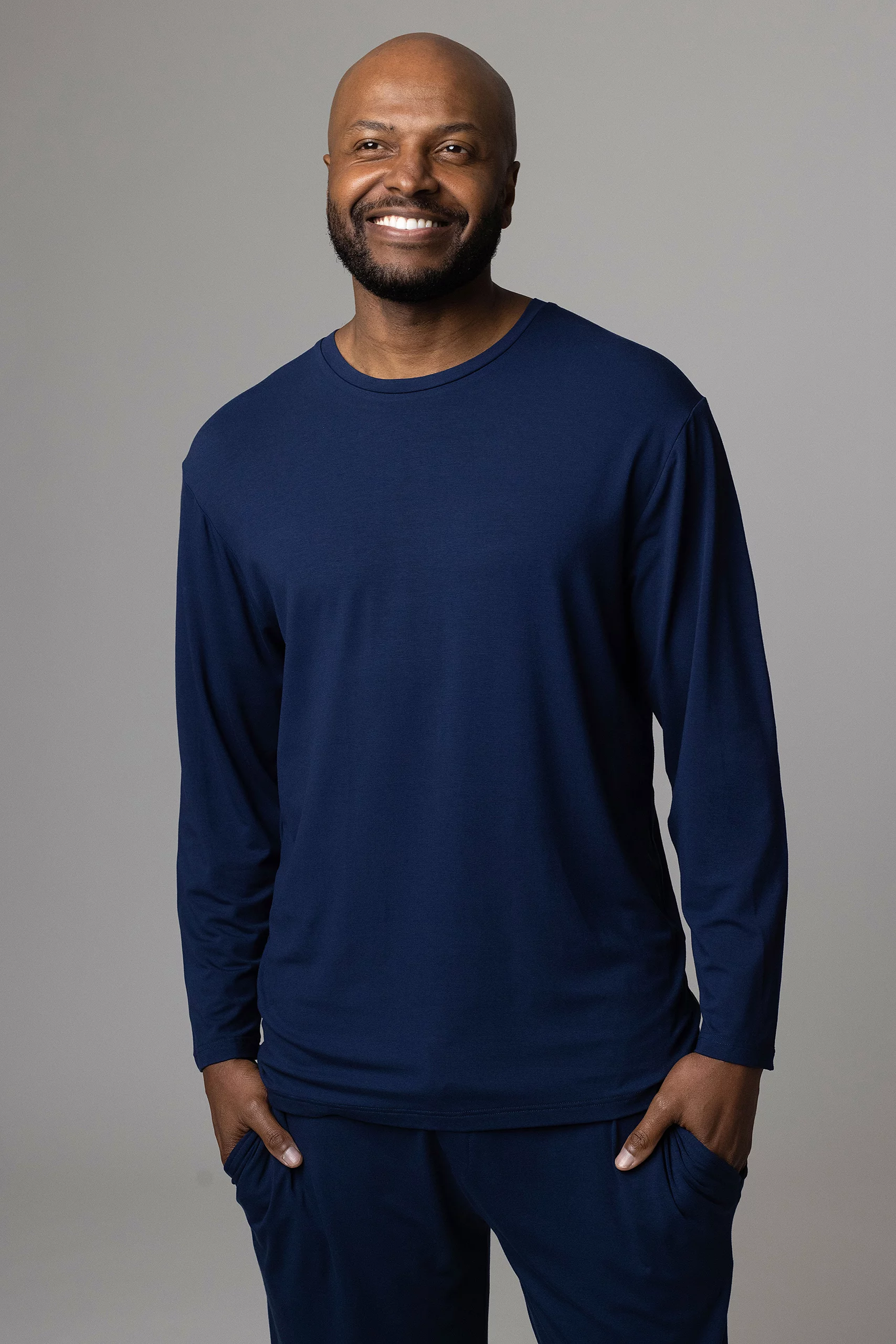 Navy Long Sleeved Top