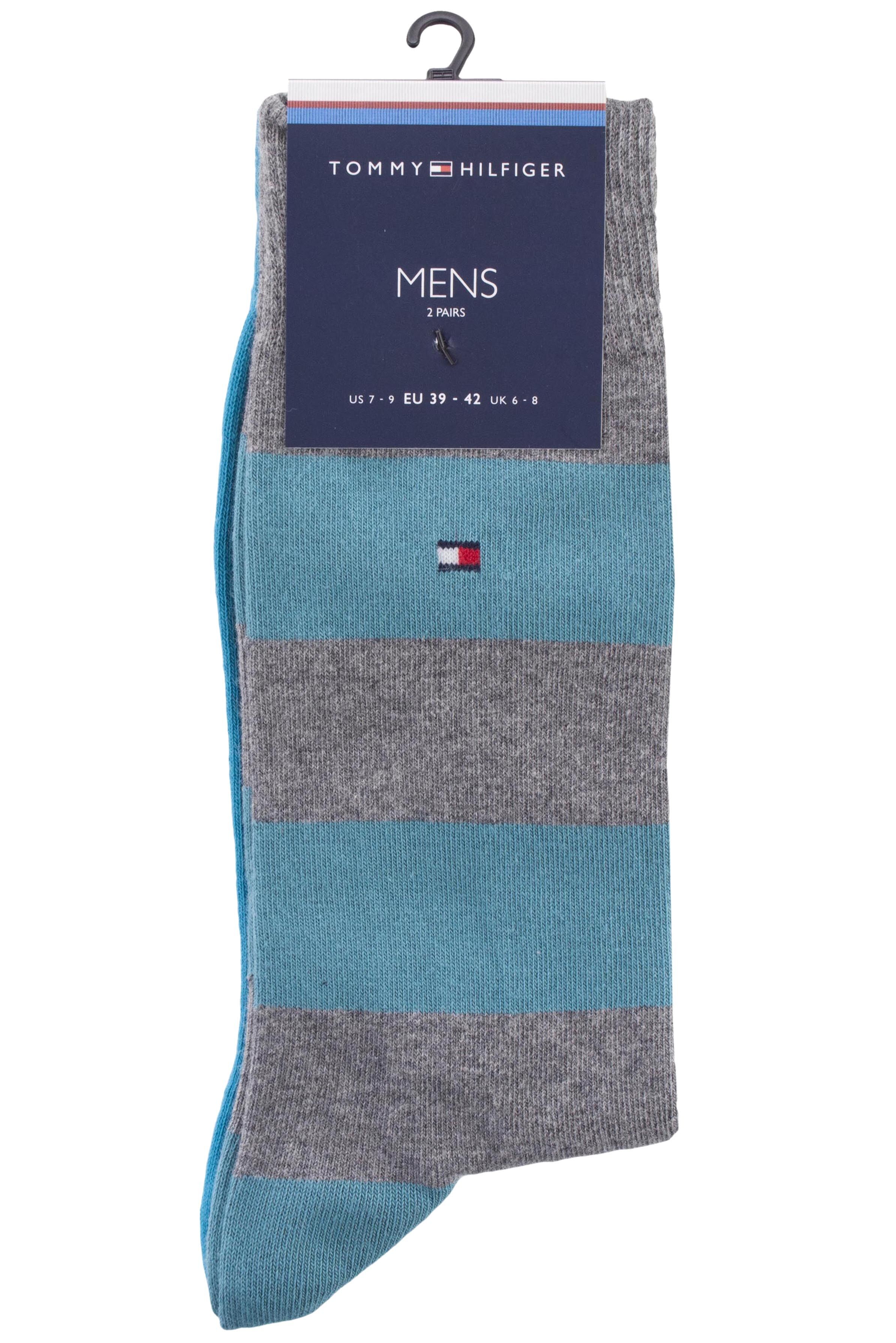 Mens 2 Pair Tommy Hilfiger Rugby Stripe Cotton Socks In 5 Colours Black ...