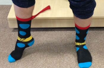 We're SO into our NEW Superhero Cape Socks!