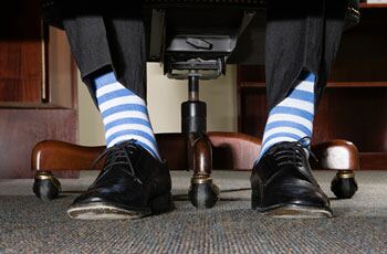 Does wearing crazy socks make you look more successful?
