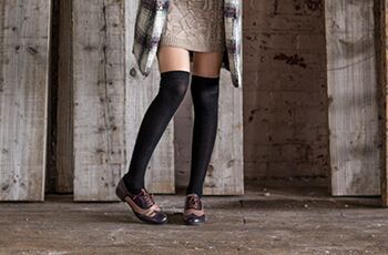 How to wear thigh-high socks this winter