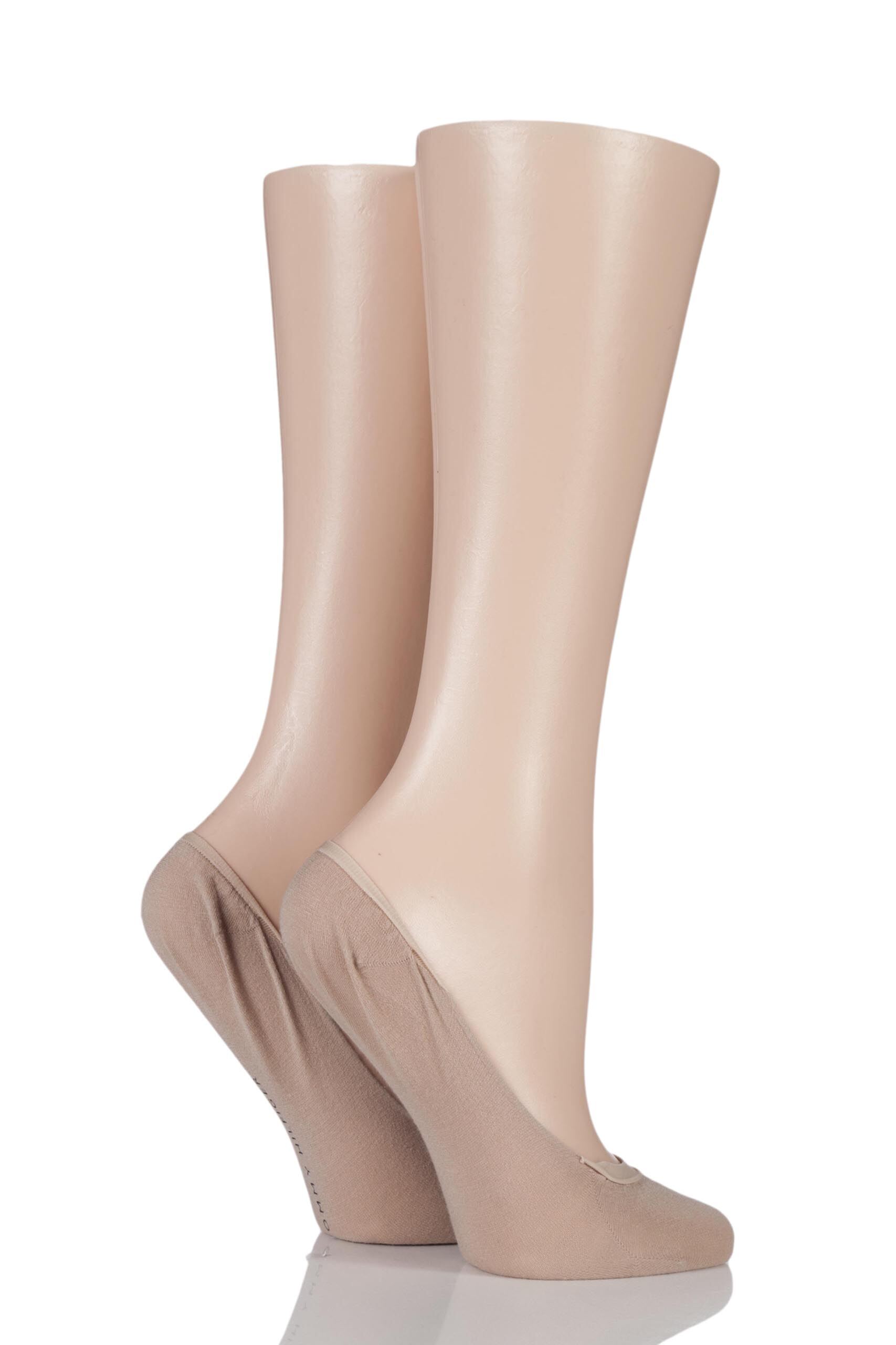 Image of 2 Pair Nomad Ballerina Footies Socks Ladies 6-8 Ladies - Tommy Hilfiger