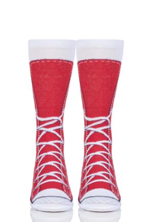 Mens and Ladies 1 Pair Ginger Fox Sneakers Novelty Cotton Socks