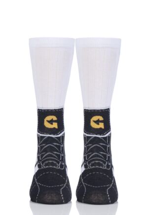 Mens and Ladies 1 Pair Ginger Fox Football Boots Novelty Cotton Socks