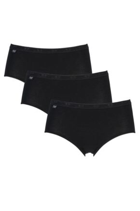 Ladies 3 Pair Sloggi Basic Midi Briefs