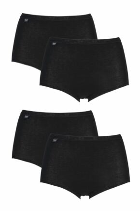 Ladies 4 Pair Sloggi Basic+ Maxi Briefs