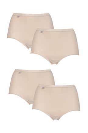 Ladies 4 Pair Sloggi Basic+ Maxi Briefs