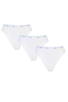 Ladies 3 Pack Sloggi 100 Basic Tai Cotton Briefs
