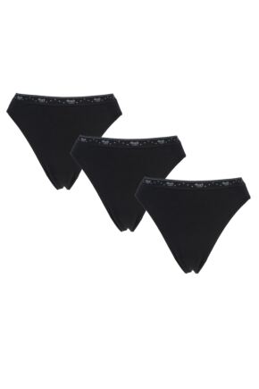 Ladies 3 Pack Sloggi 100 Basic Tai Cotton Briefs