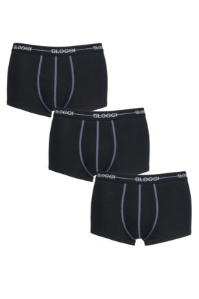Mens 3 Pack Sloggi Start Hipster Boxer Shorts